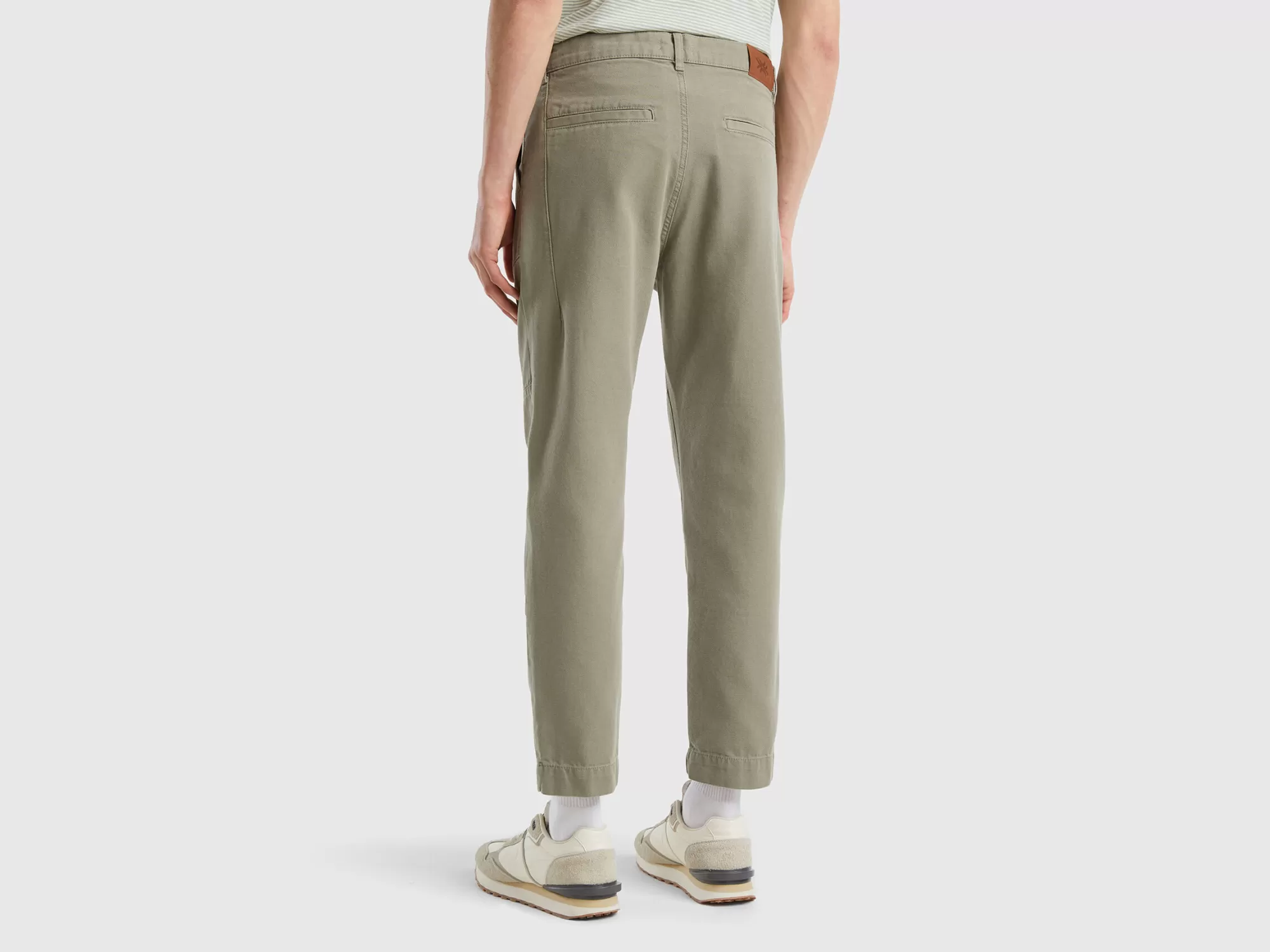 Benetton Pantalon Relaxed Fit Con Bolsillos-Hombre Pantalones Y Chinos