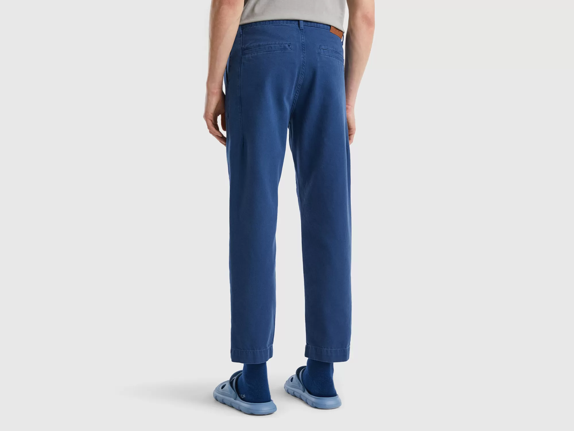 Benetton Pantalon Relaxed Fit Con Bolsillos-Hombre Pantalones Y Chinos