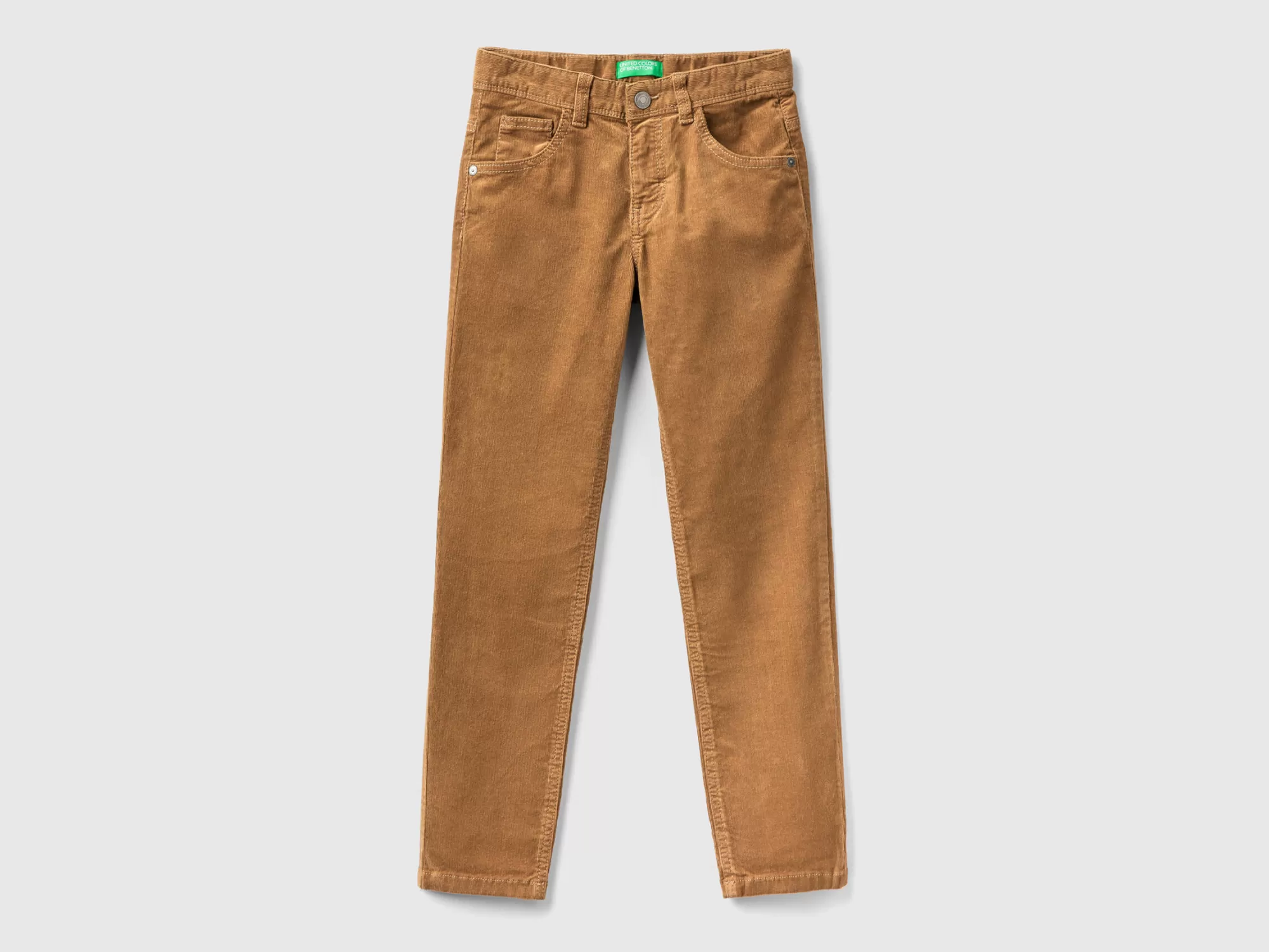 Benetton Pantalon Slim Fit De Pana Elastica-Niños Pantalones Y Vaqueros