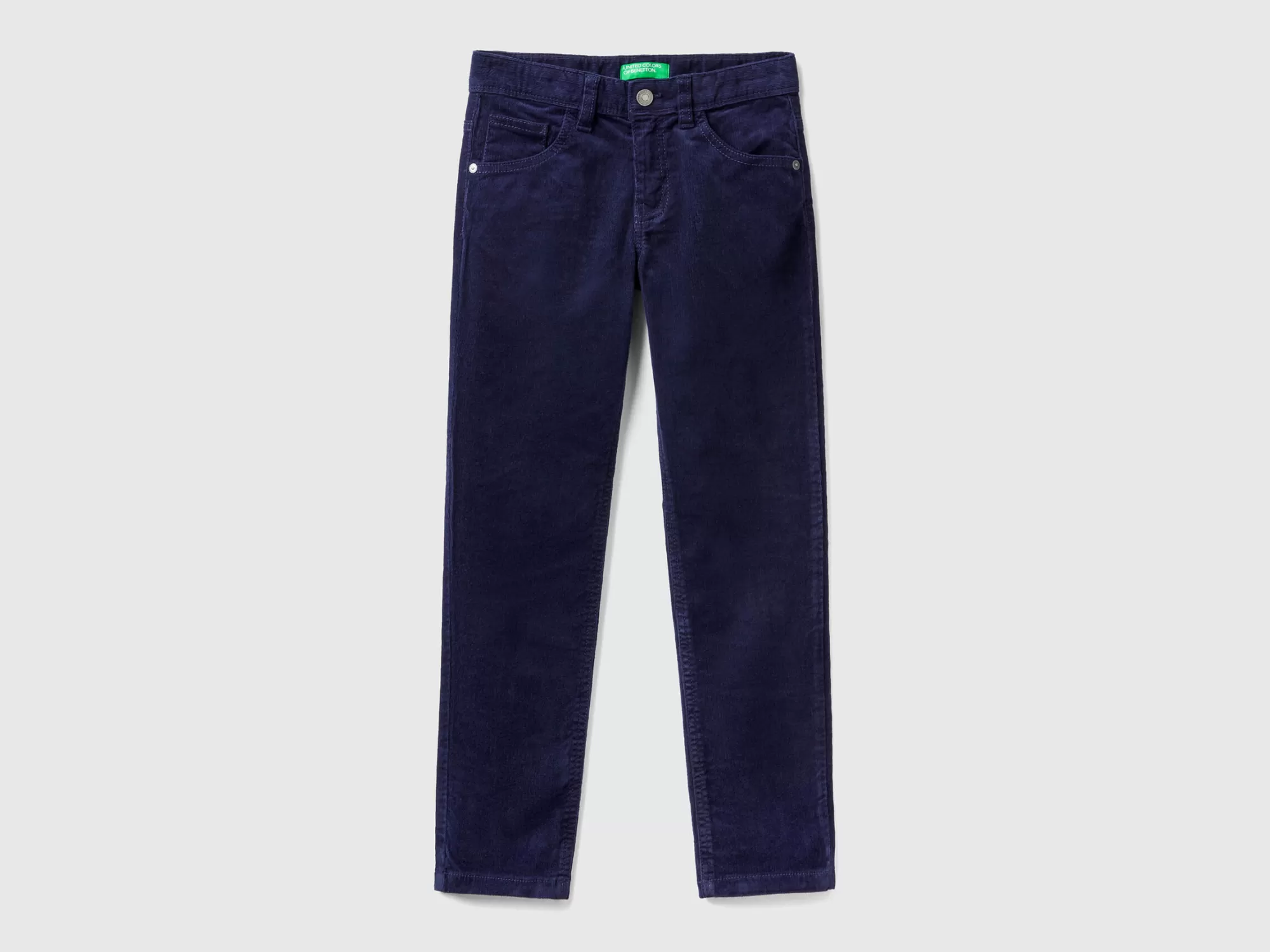 Benetton Pantalon Slim Fit De Pana Elastica-Niños Pantalones Y Vaqueros