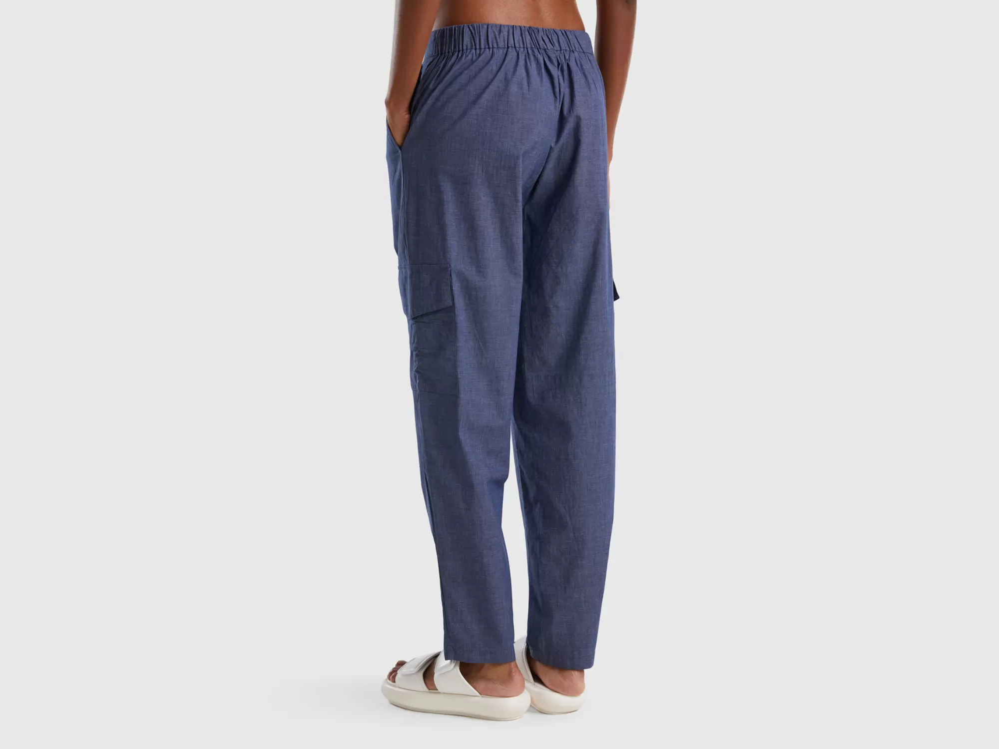 Benetton Pantalon Vaquero De Cambray-Mujer Loungewear