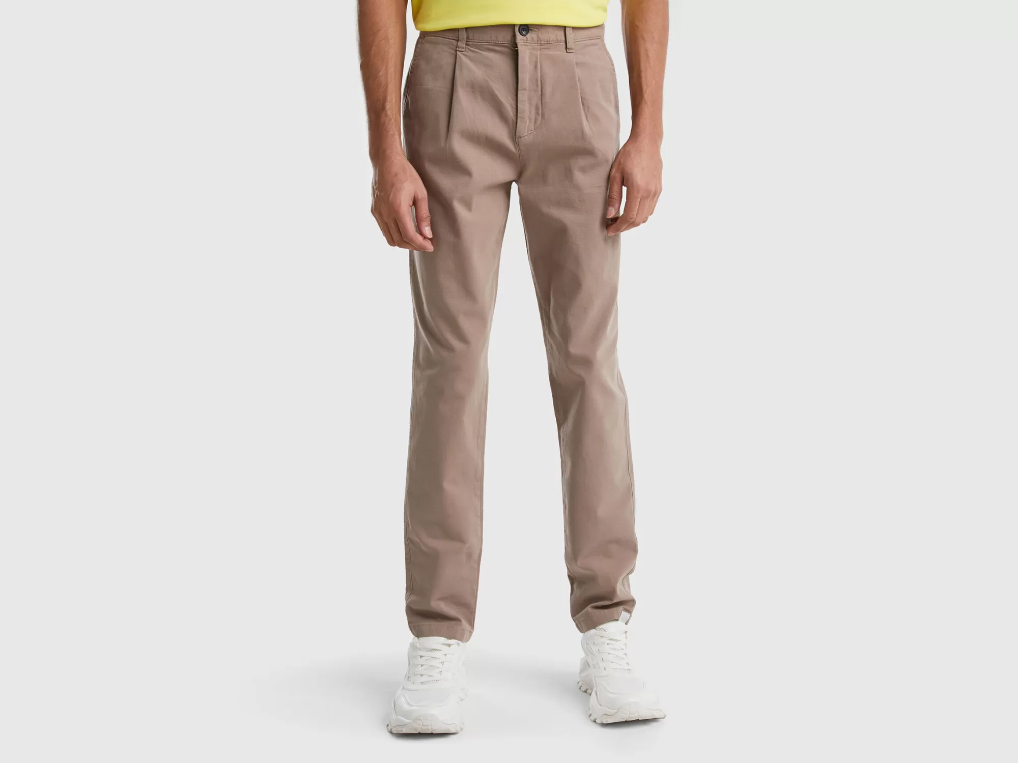 Benetton Pantalones Chinos Cenidos-Hombre Pantalones Y Chinos