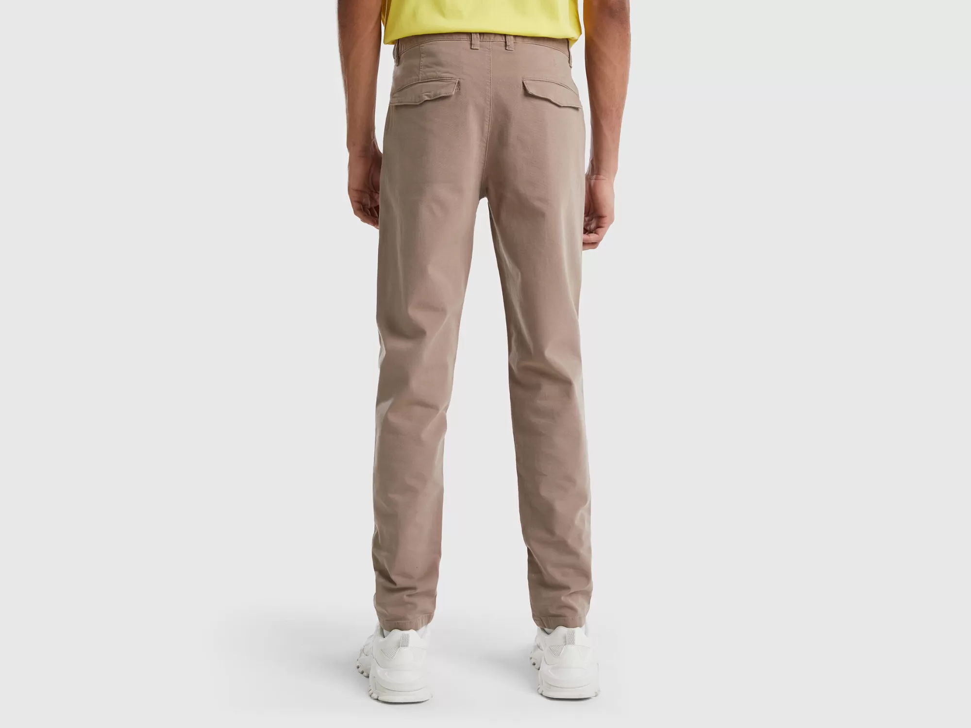 Benetton Pantalones Chinos Cenidos-Hombre Pantalones Y Chinos