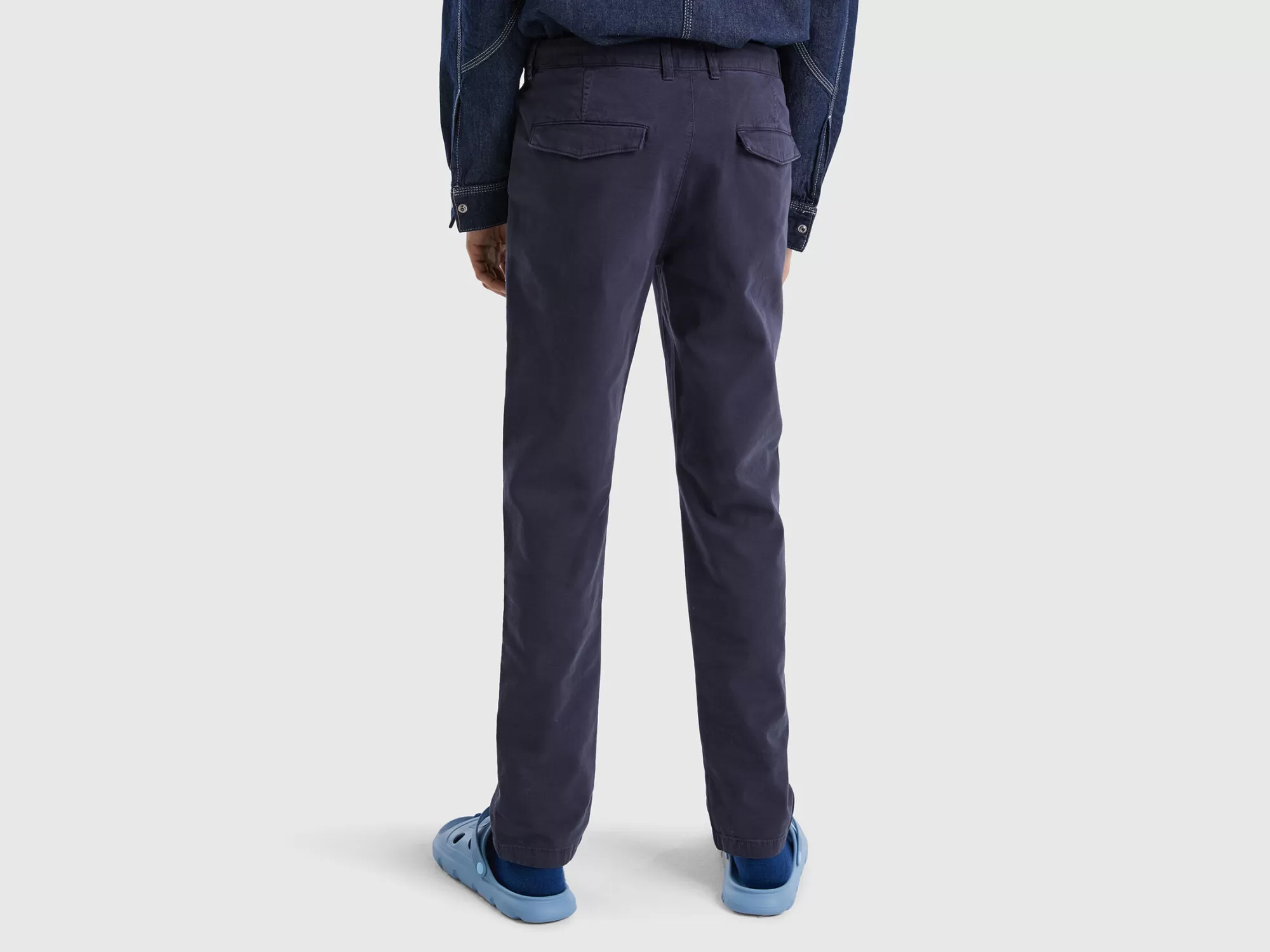 Benetton Pantalones Chinos Cenidos-Hombre Pantalones Y Chinos