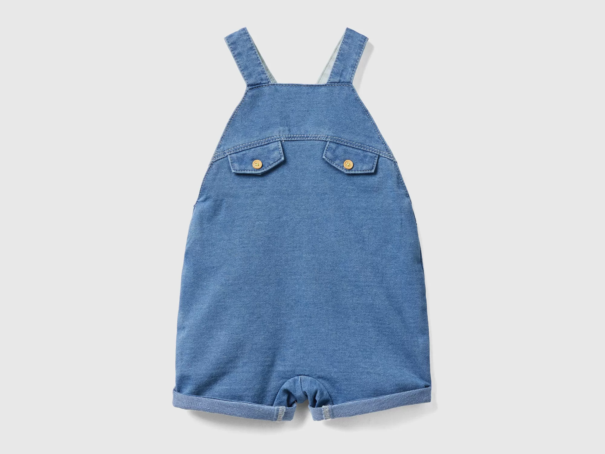 Benetton Peto De Efecto Denim-Niños Conjuntos Y Petos