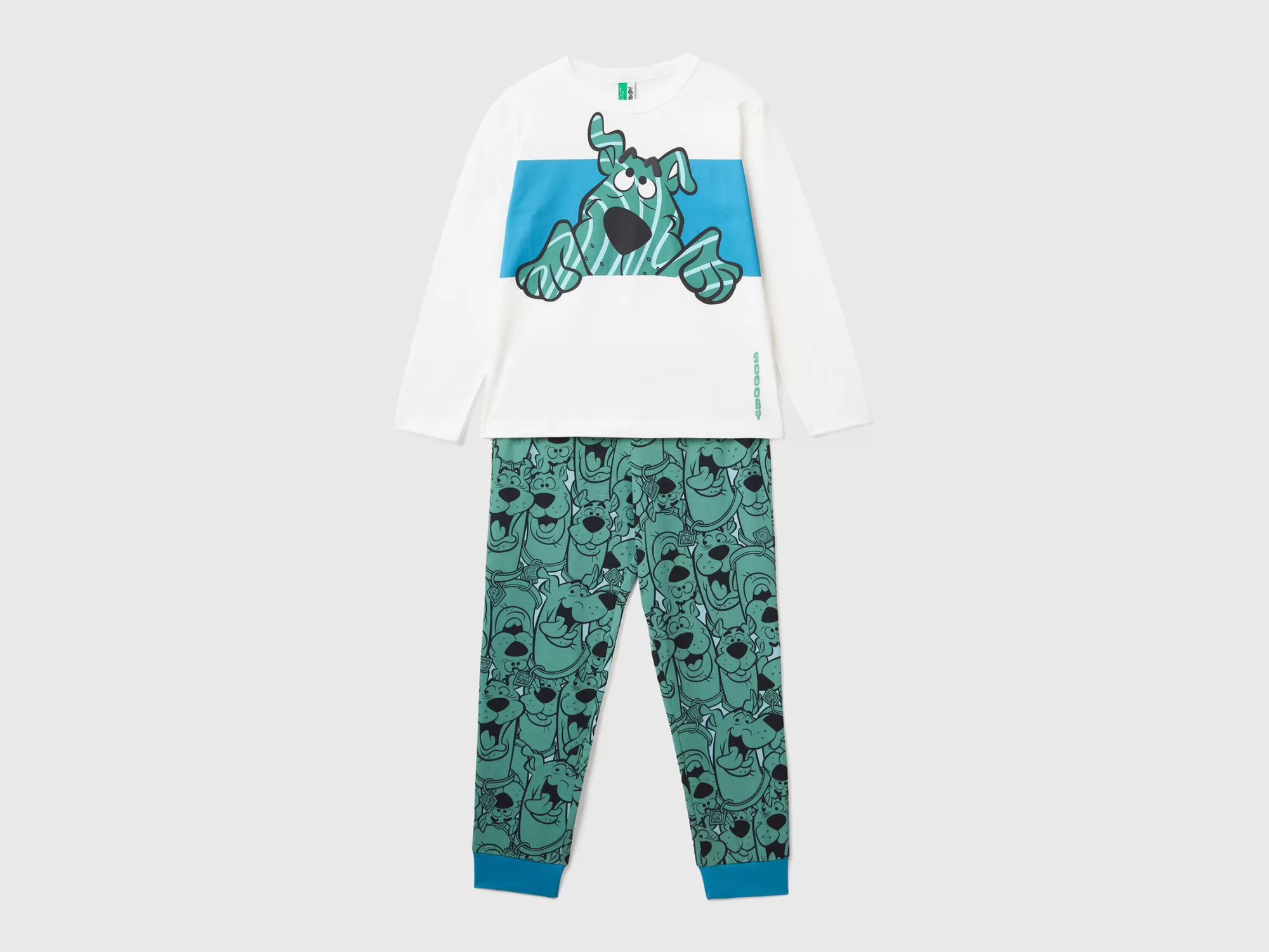 Benetton Pijama Calido De Scooby-Doo-Niños Ropa Interior Y Pijamas