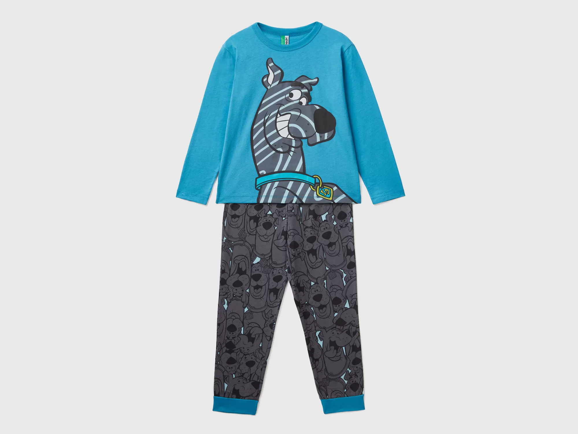 Benetton Pijama Calido De Scooby-Doo-Niños Ropa Interior Y Pijamas