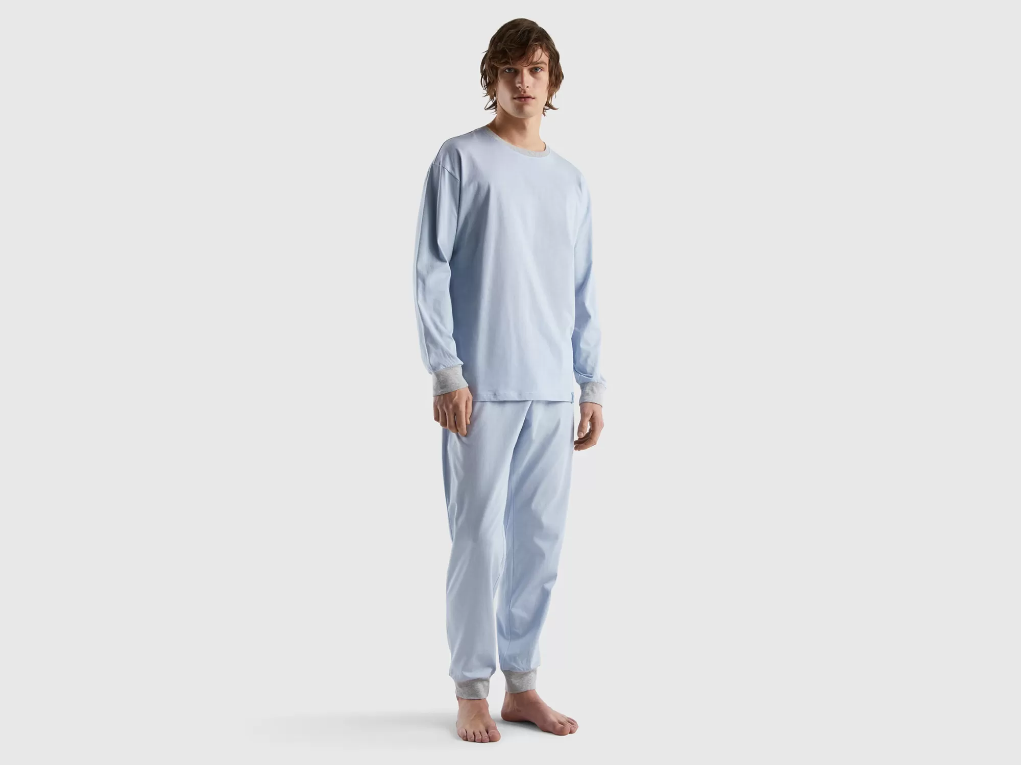 Benetton Pijama Con Bolsa De 100 % Algodón-Hombre Ropa Interior Y Pijamas