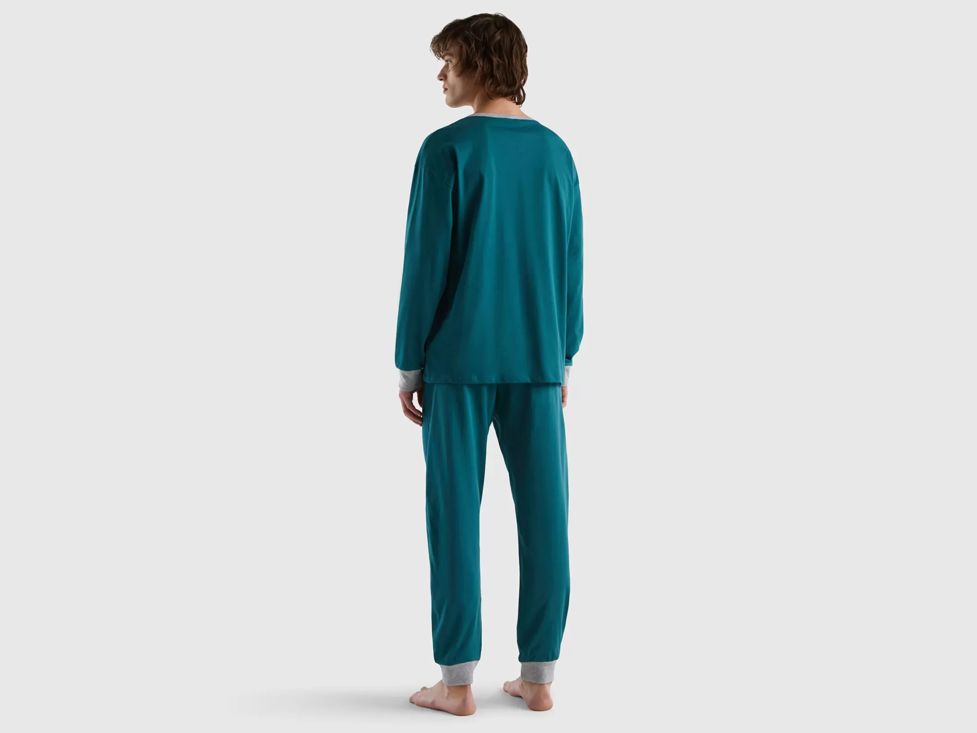 Benetton Pijama Con Bolsa De 100 % Algodón-Hombre Ropa Interior Y Pijamas