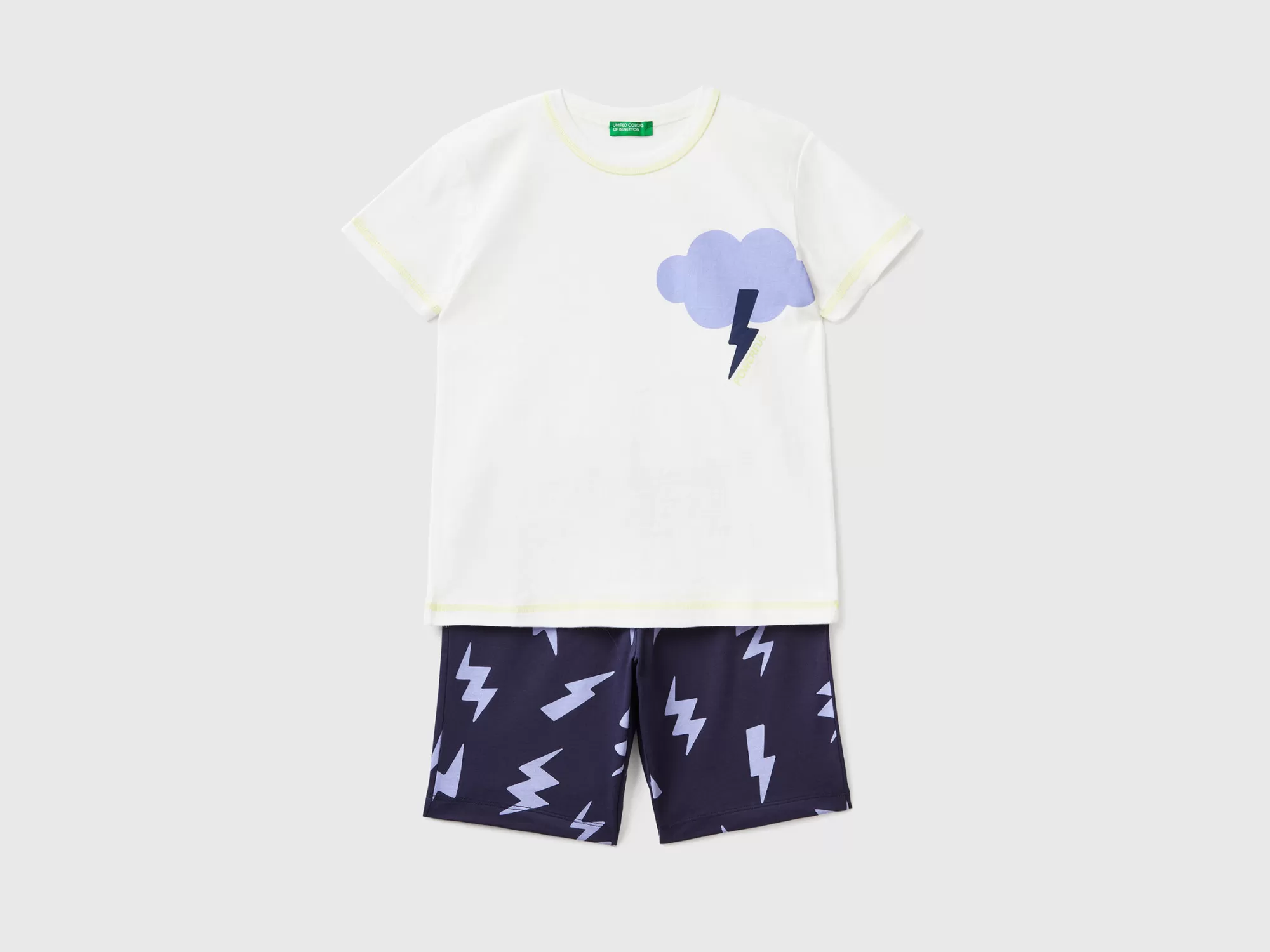 Benetton Pijama Con Detalles Luminiscentes-Niños Ropa Interior Y Pijamas