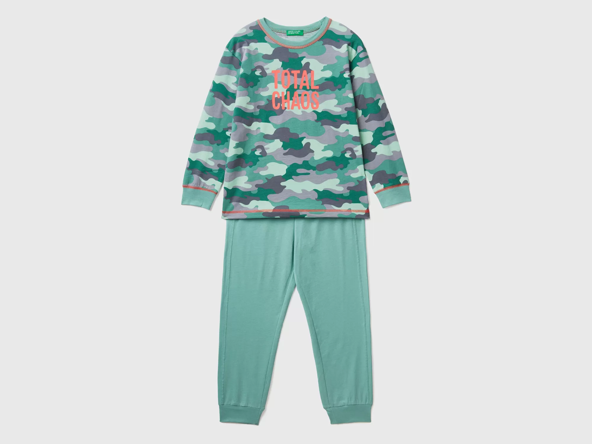 Benetton Pijama Con Estampado De Rayos-Niños Ropa Interior Y Pijamas