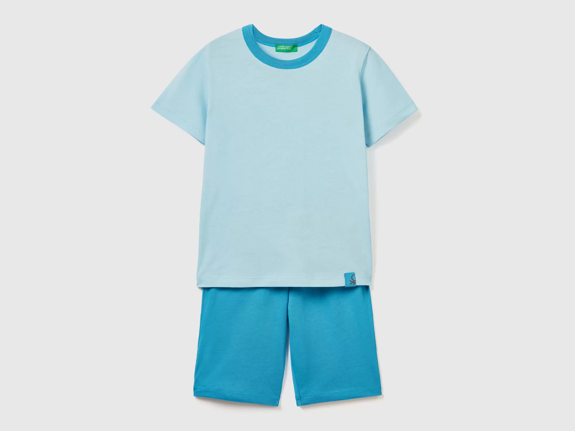 Benetton Pijama Corto De Algodón Ligero-Niños Ropa Interior Y Pijamas