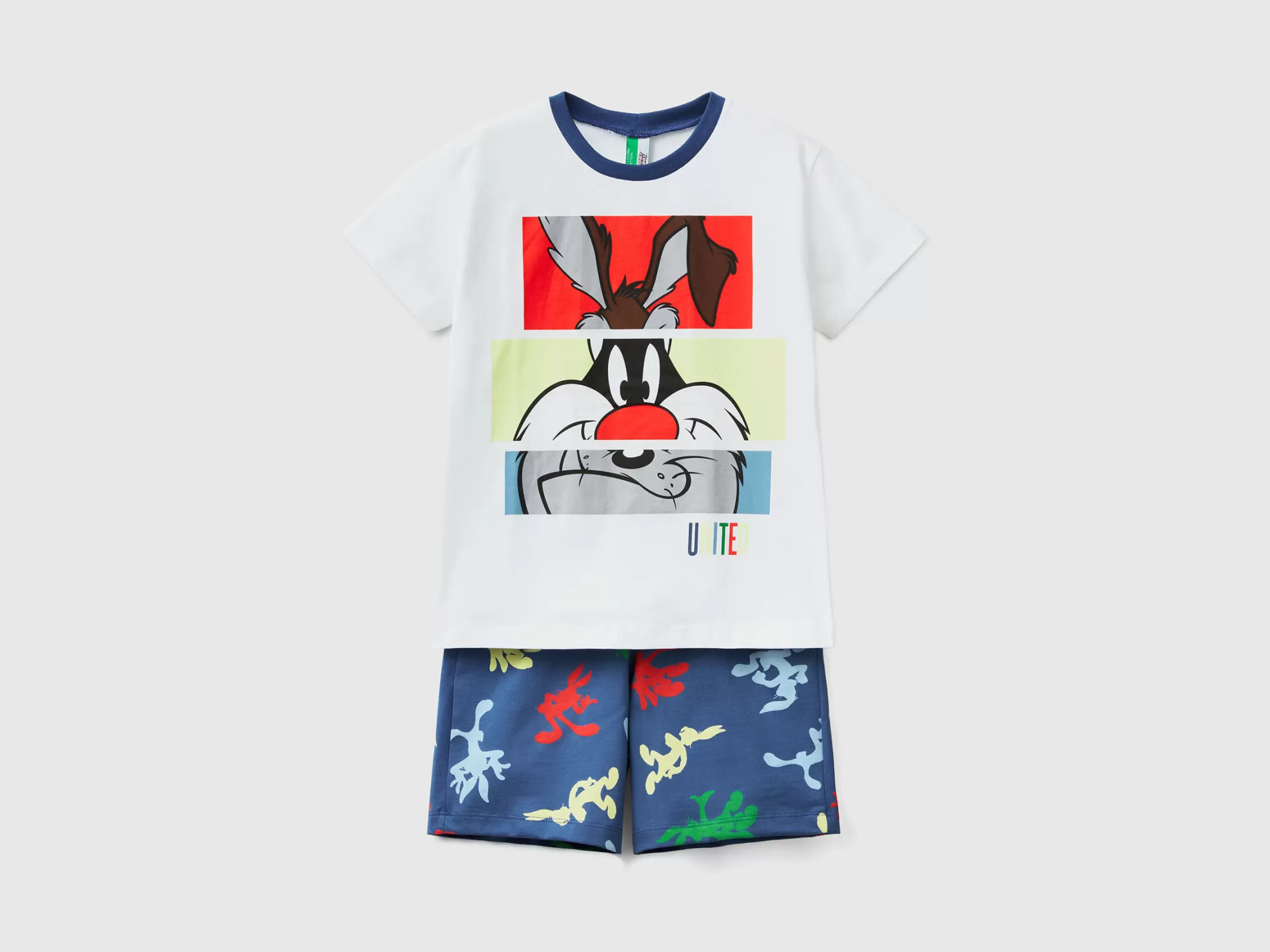 Benetton Pijama Corto Looney Tunes-Niños Ropa Interior Y Pijamas