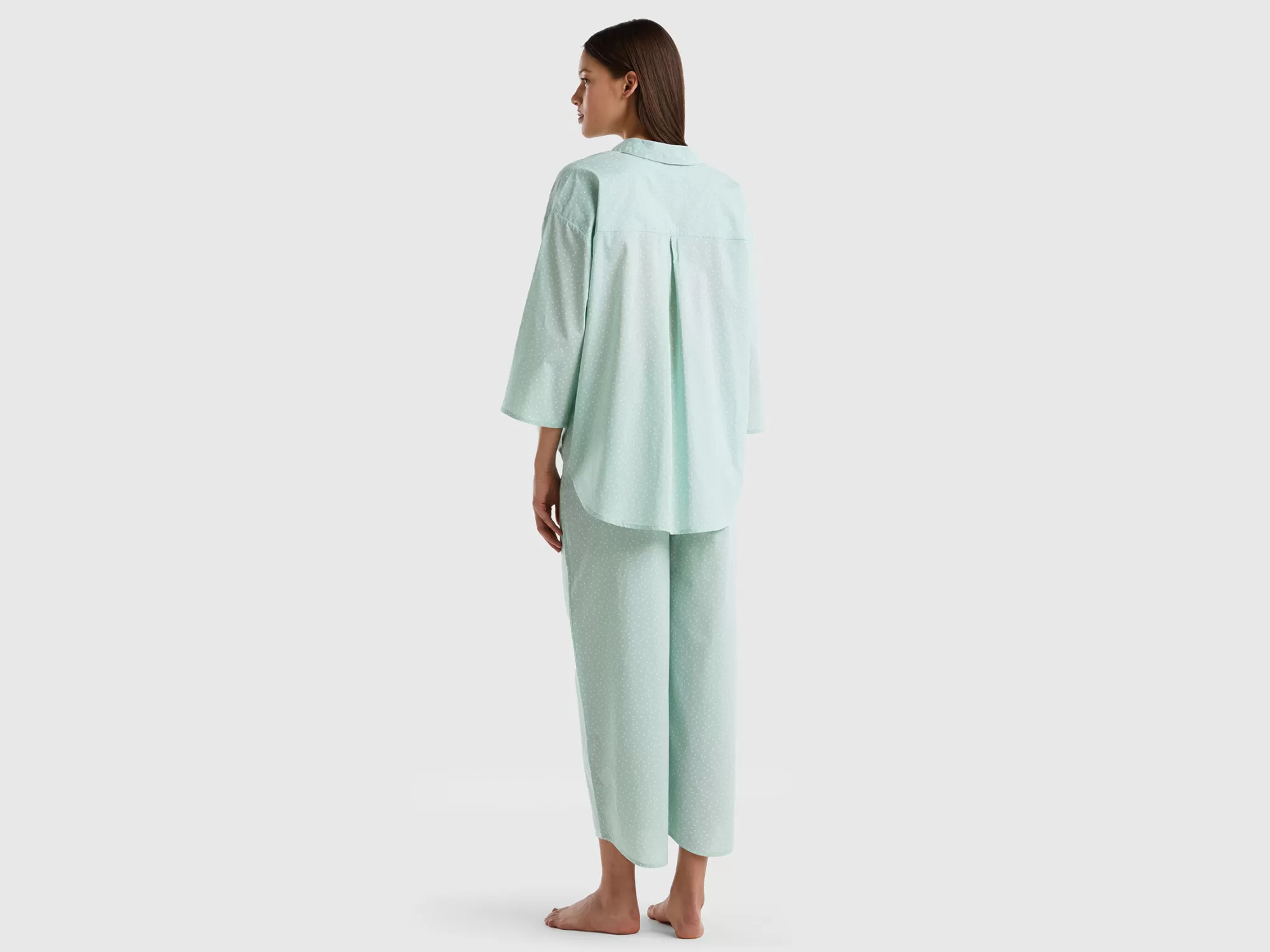 Benetton Pijama De Algodón De Lunares-Mujer Ropa Interior Y Pijamas