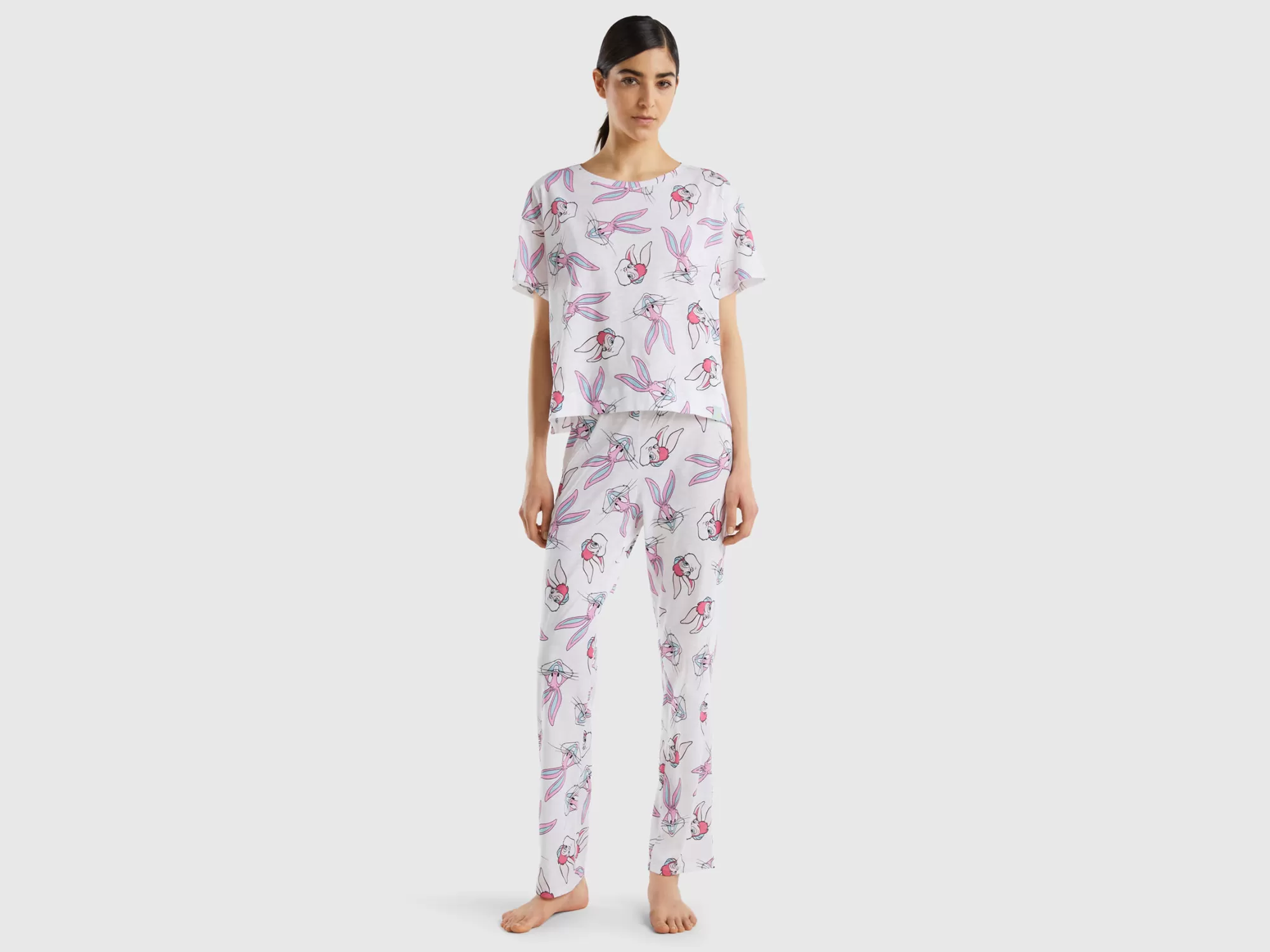 Benetton Pijama De Bugs Bunny-Mujer Ropa Interior Y Pijamas