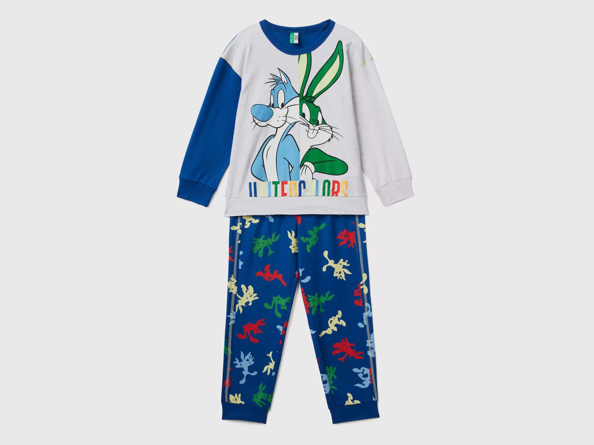 Benetton Pijama De Bugs Bunny Y Silvestre-Niños Ropa Interior Y Pijamas