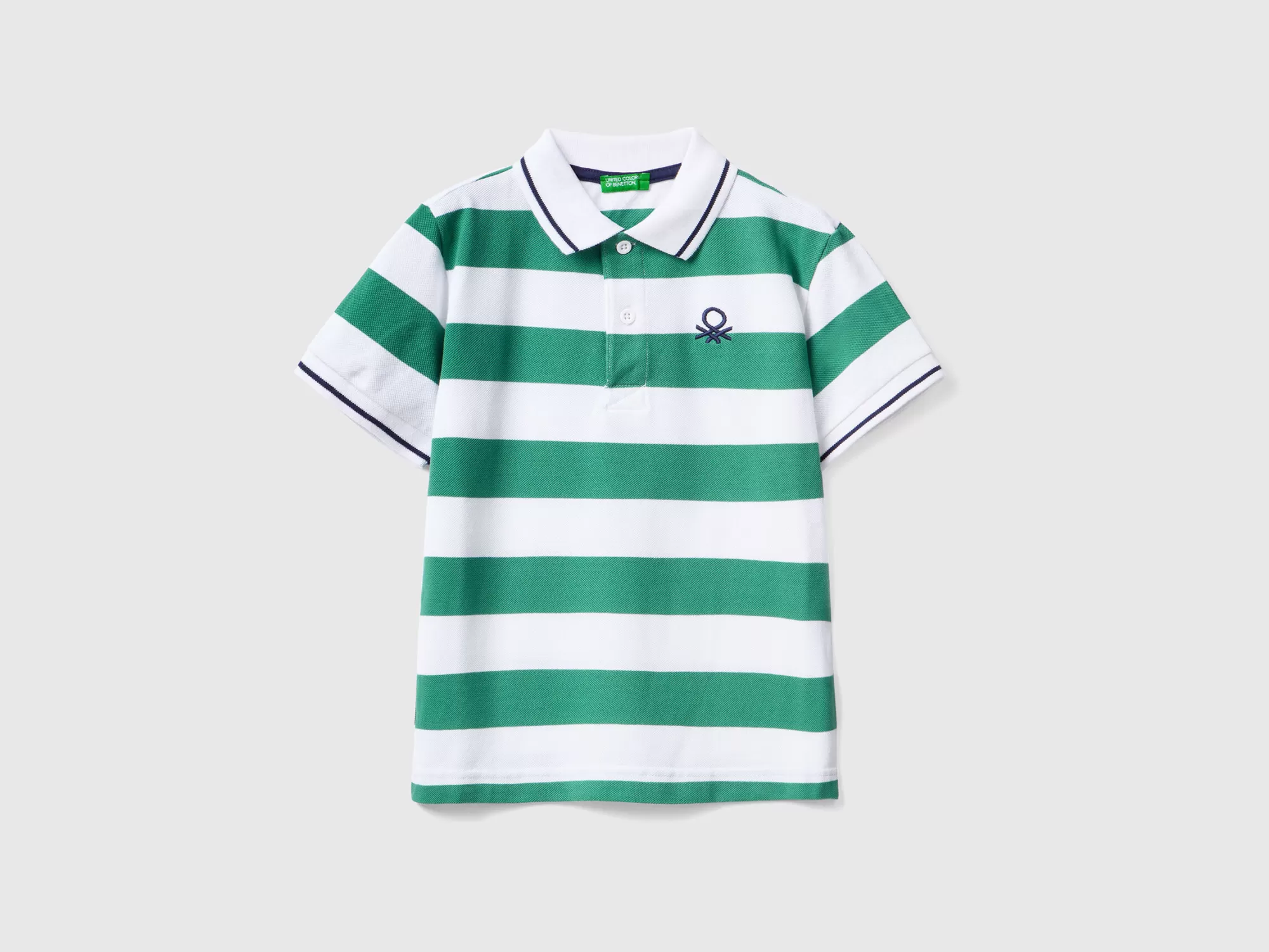 Benetton Polo De Manga Corta De Rayas-Niños Polos