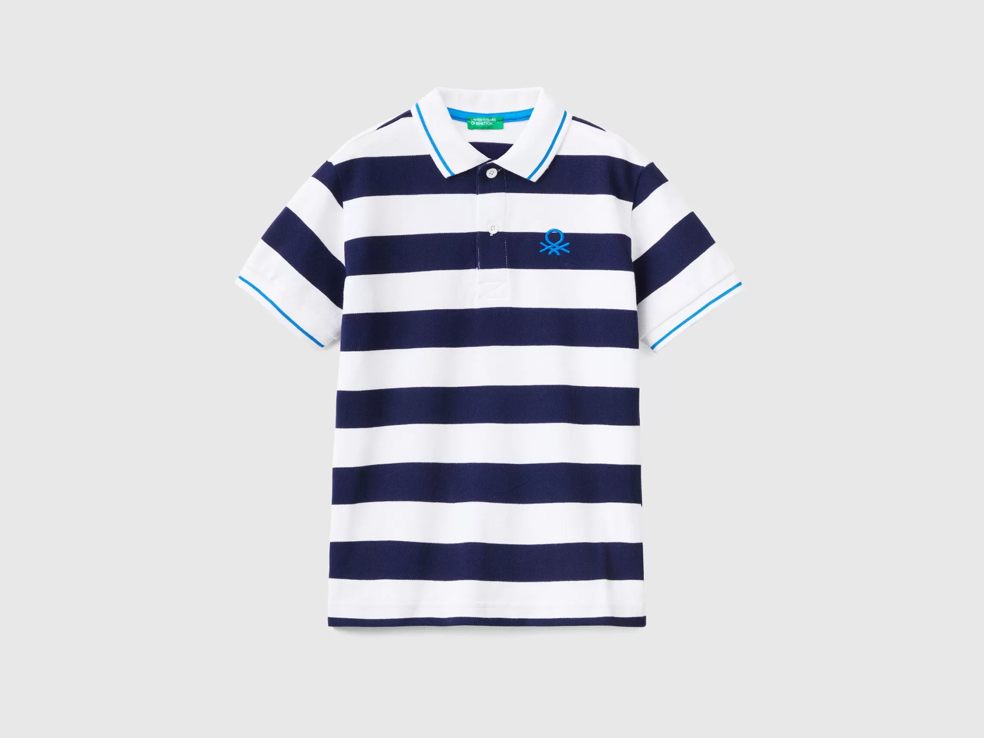 Benetton Polo De Manga Corta De Rayas-Niños Polos