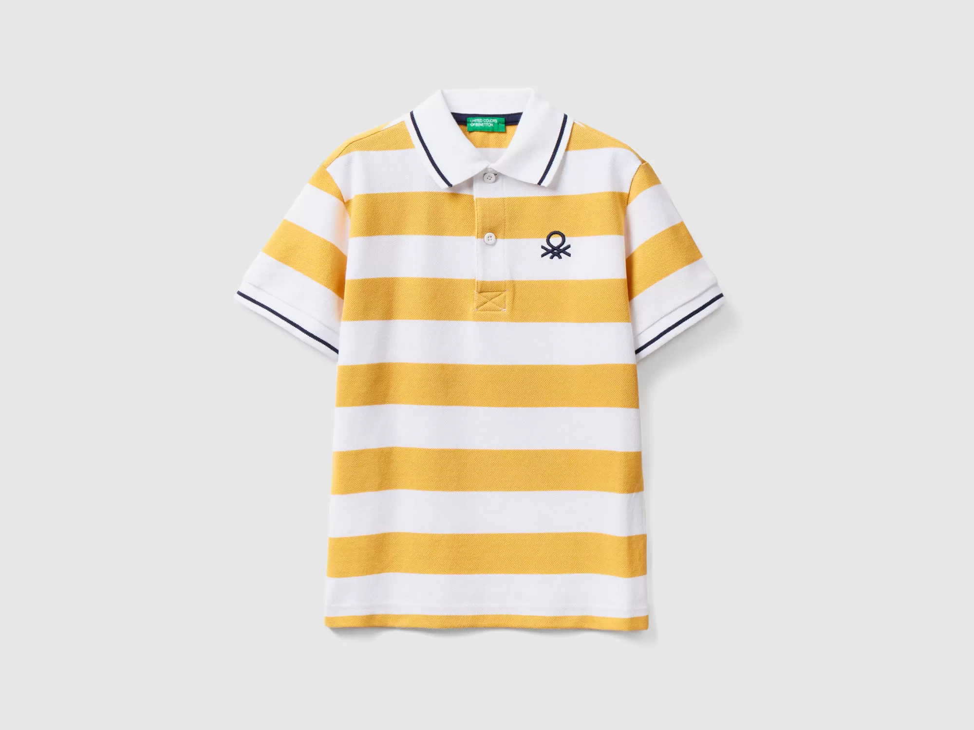 Benetton Polo De Manga Corta De Rayas-Niños Polos