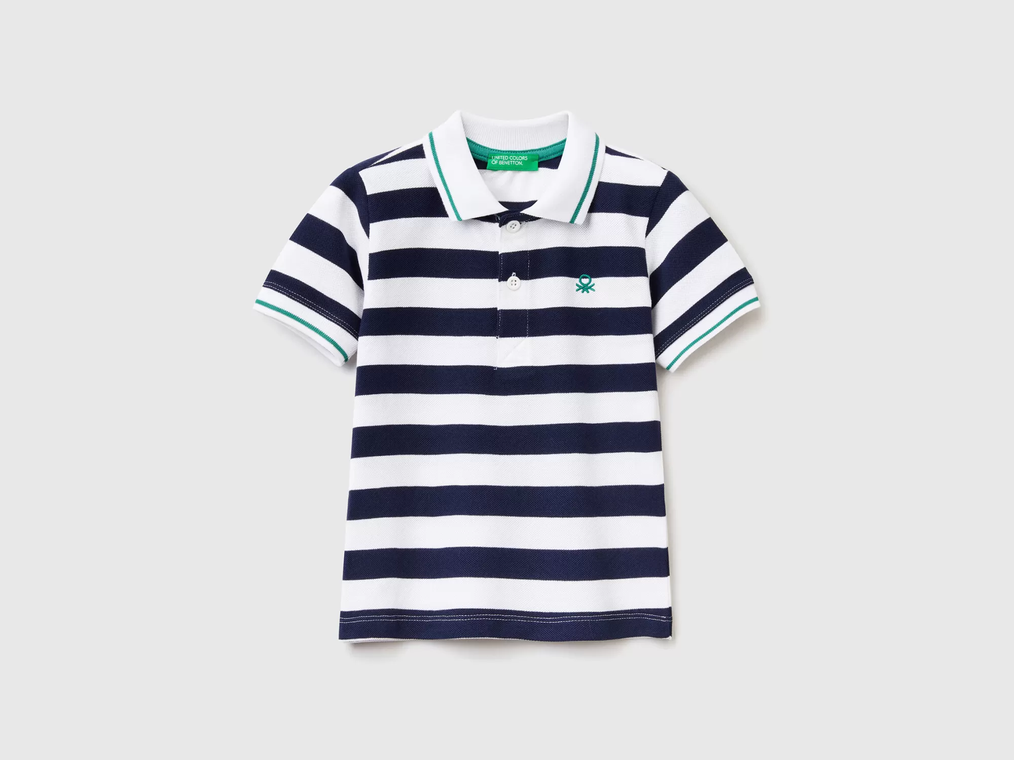 Benetton Polo De Manga Corta De Rayas-Niños Polos