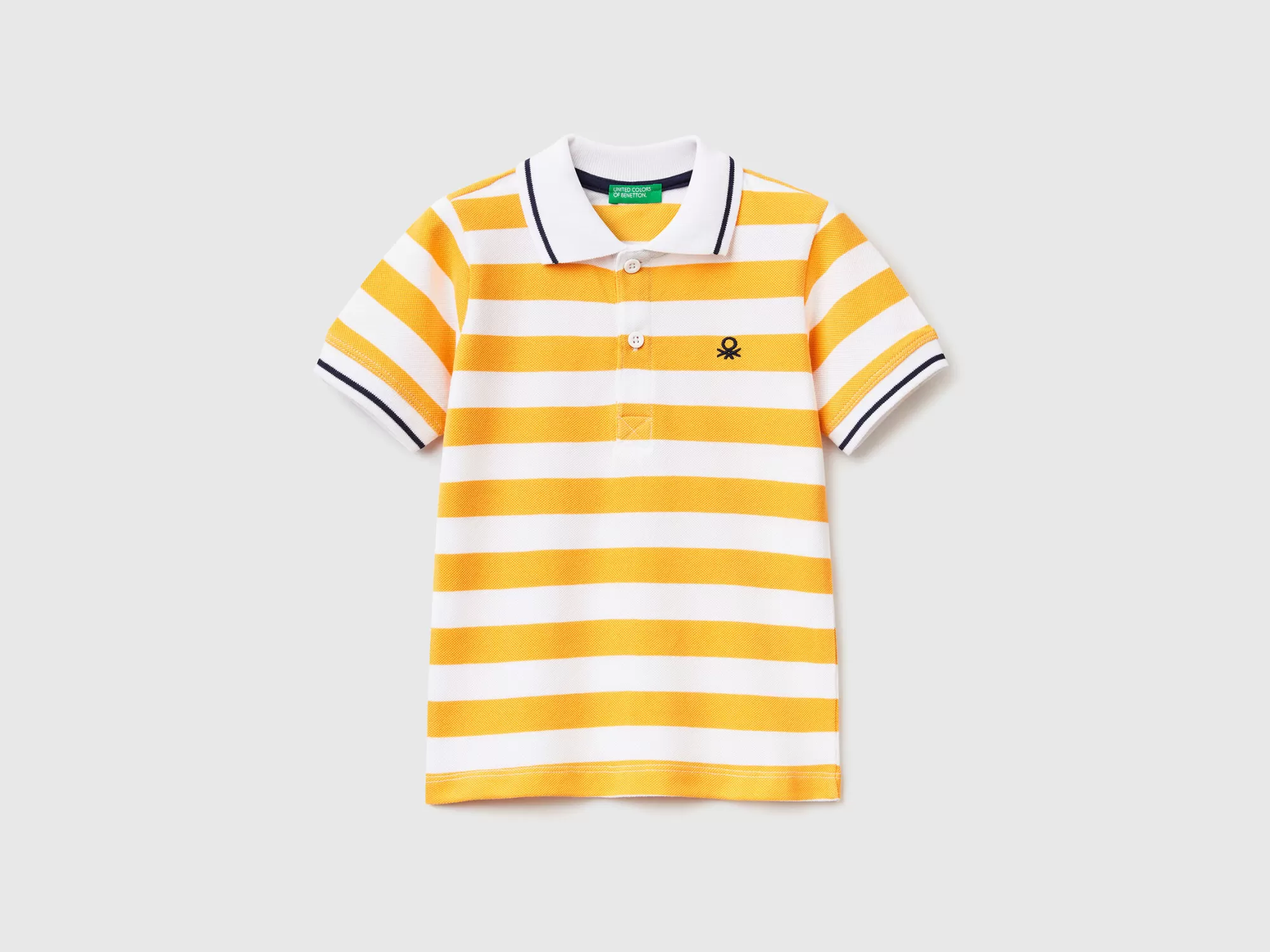 Benetton Polo De Manga Corta De Rayas-Niños Polos