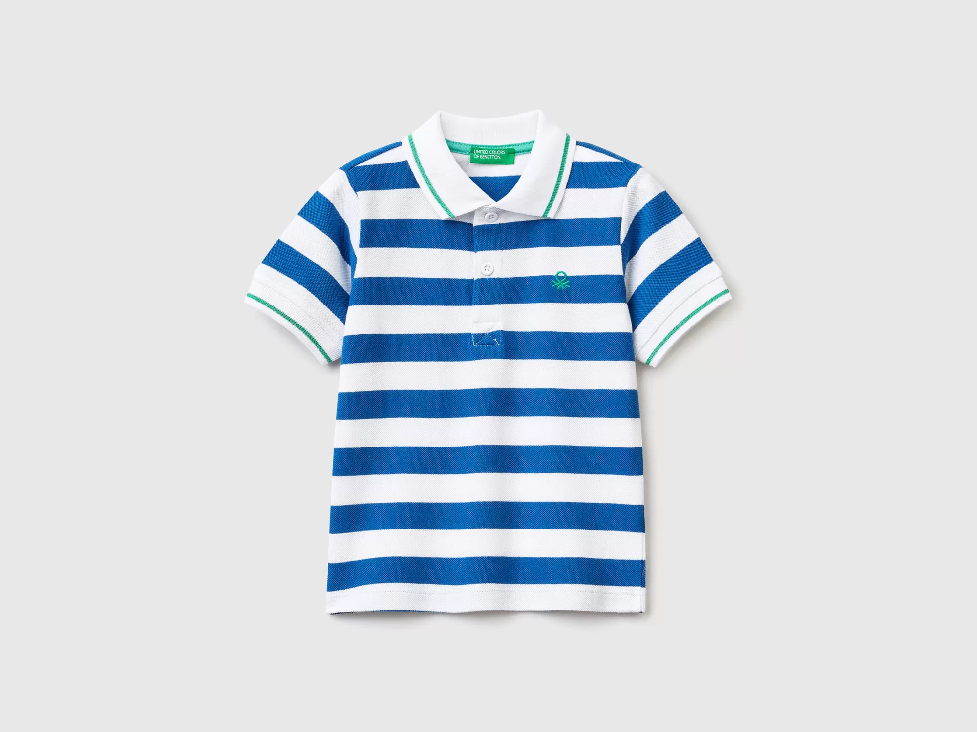 Benetton Polo De Manga Corta De Rayas-Niños Polos