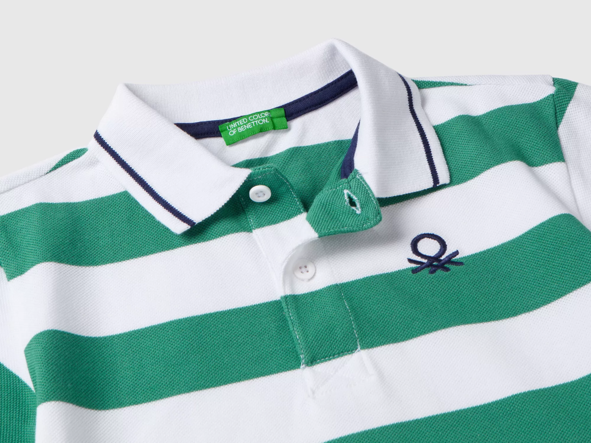 Benetton Polo De Manga Corta De Rayas-Niños Polos