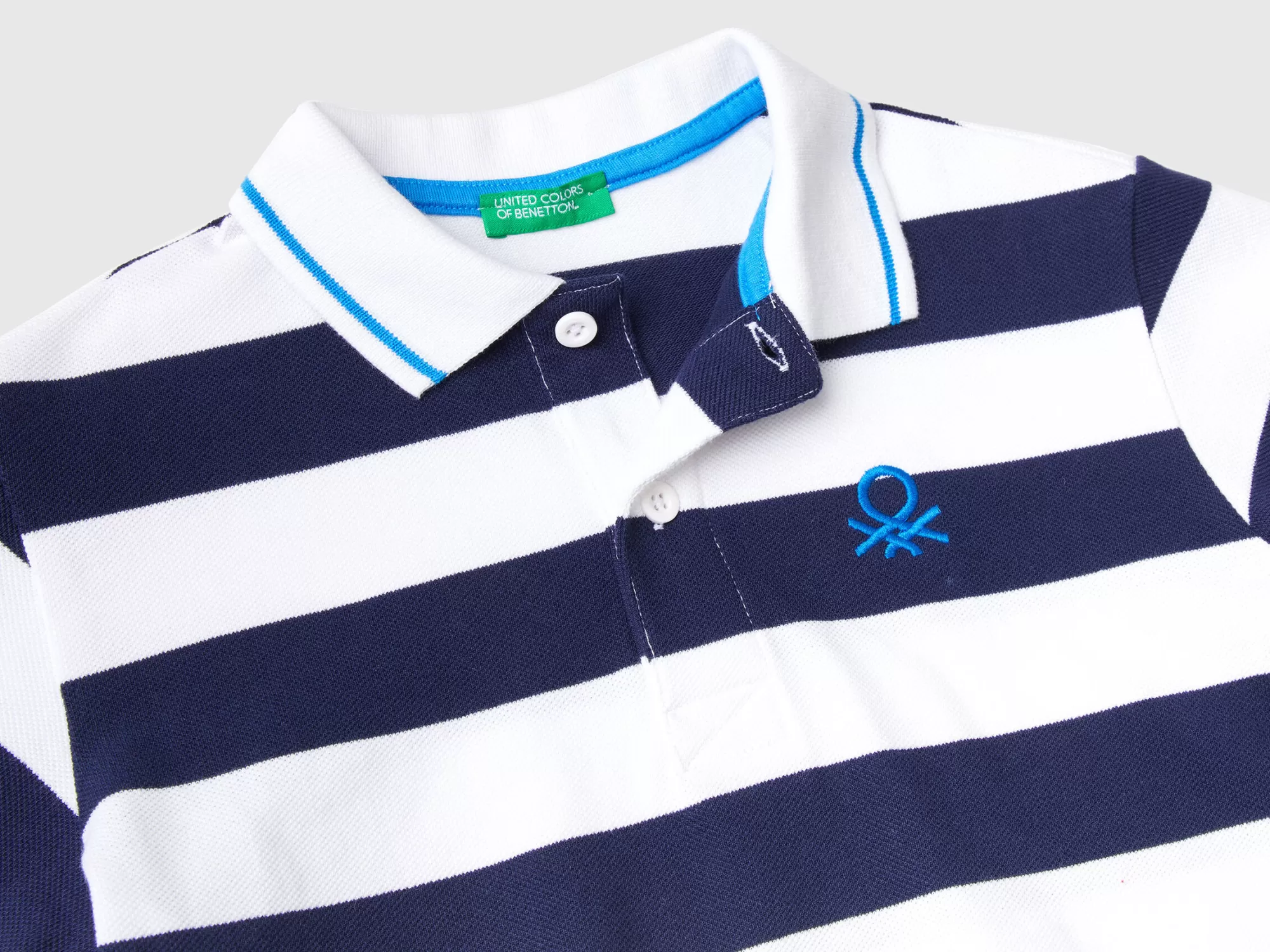 Benetton Polo De Manga Corta De Rayas-Niños Polos