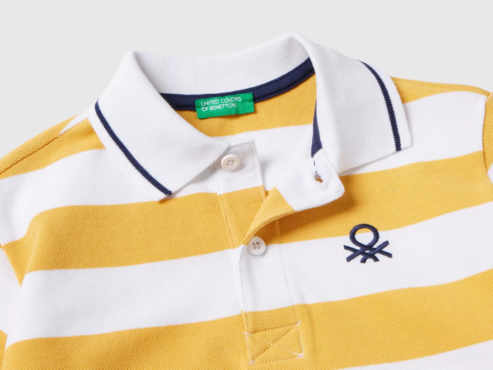 Benetton Polo De Manga Corta De Rayas-Niños Polos