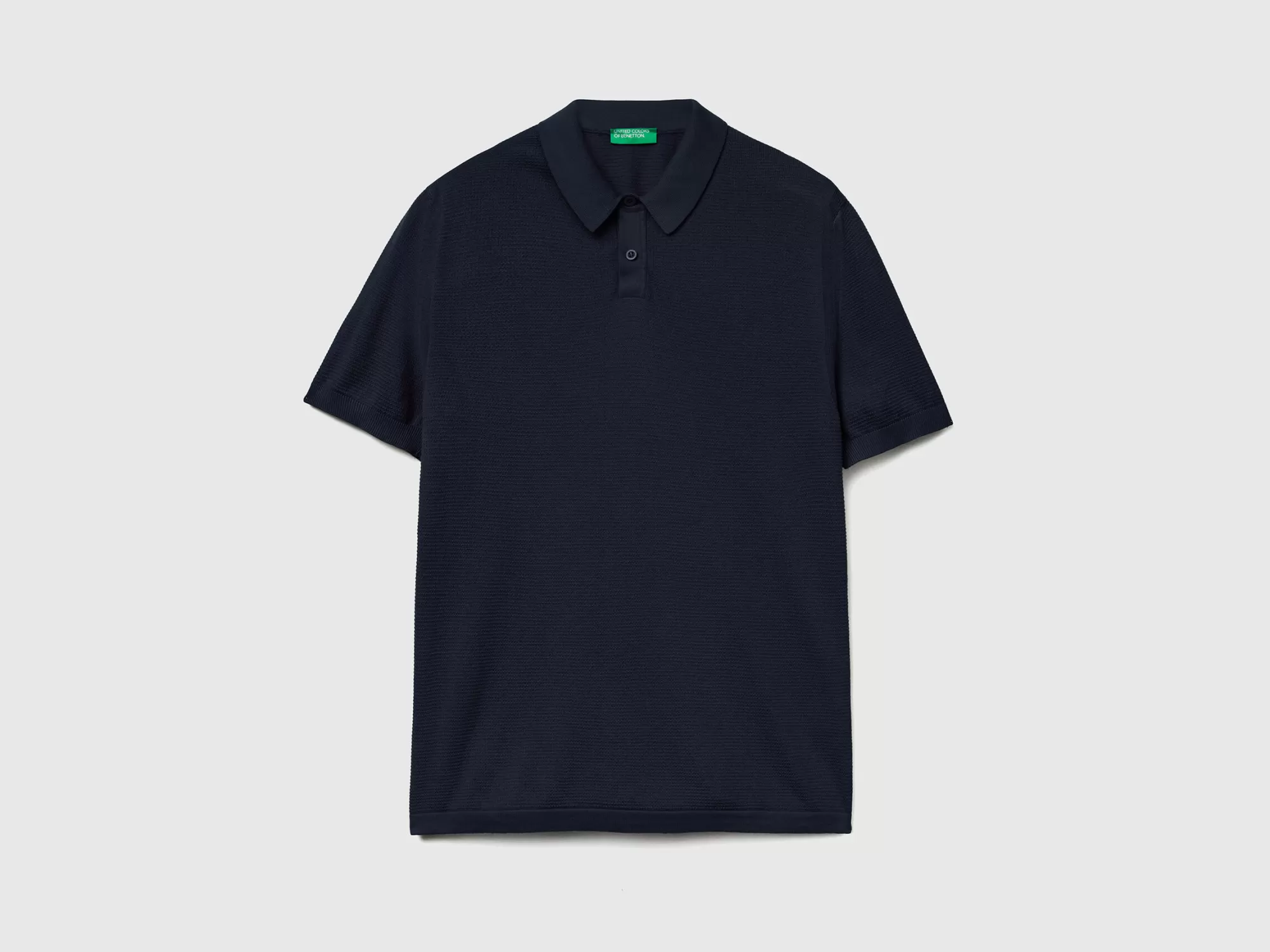 Benetton Polo De Punto De Manga Corta-Hombre Polos