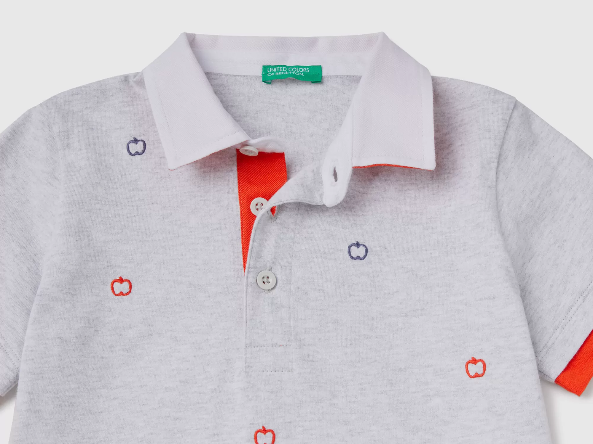 Benetton Polo De Rugby Con Estampado De Fruta-Niños Polos