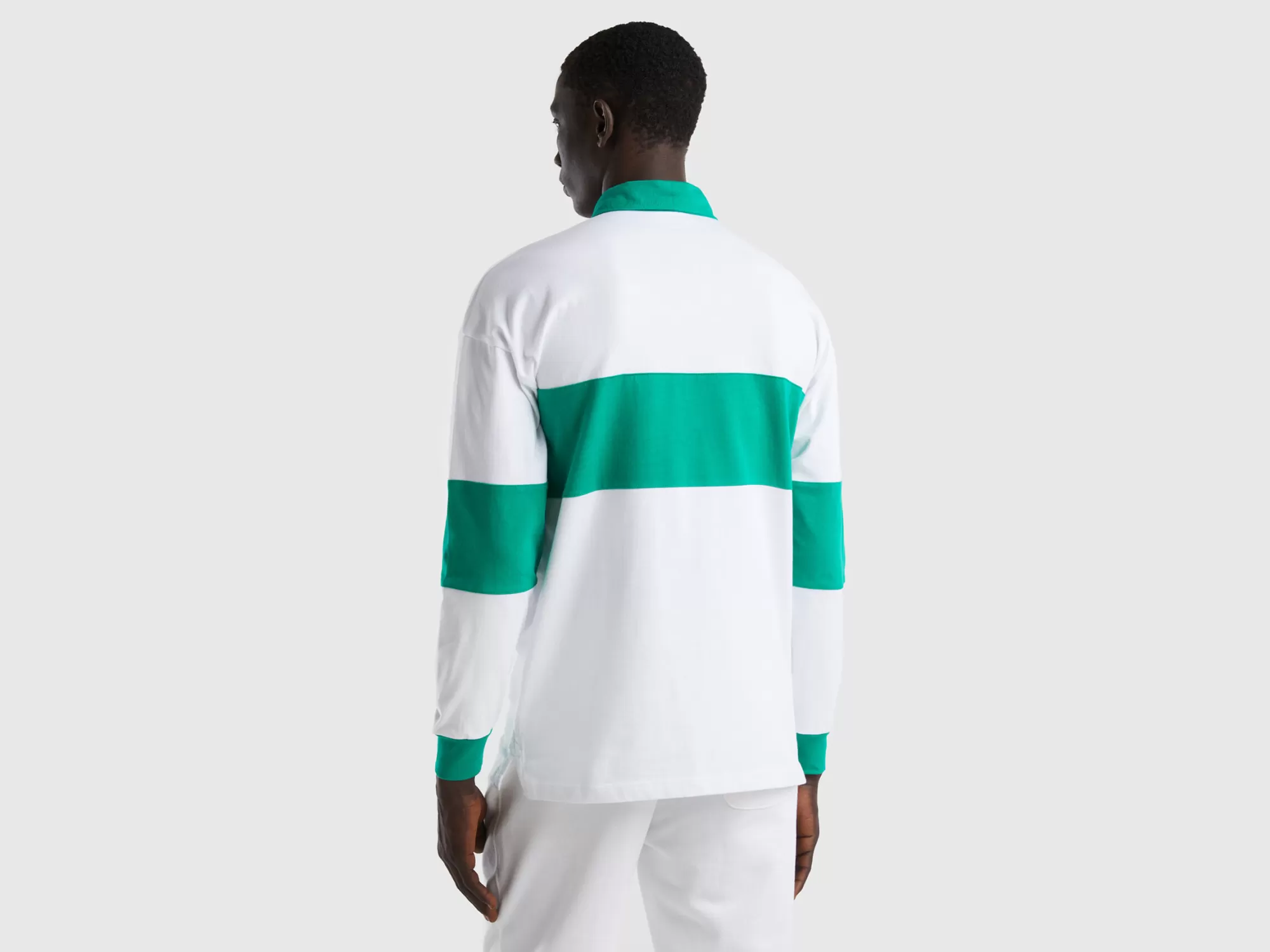 Benetton Polo De Rugby De Algodón Organico-Hombre Polos