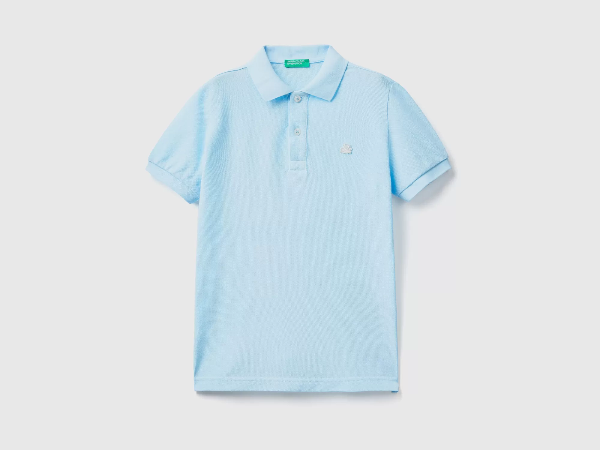 Benetton Polo Fluor De Algodón Organico-Niños Polos