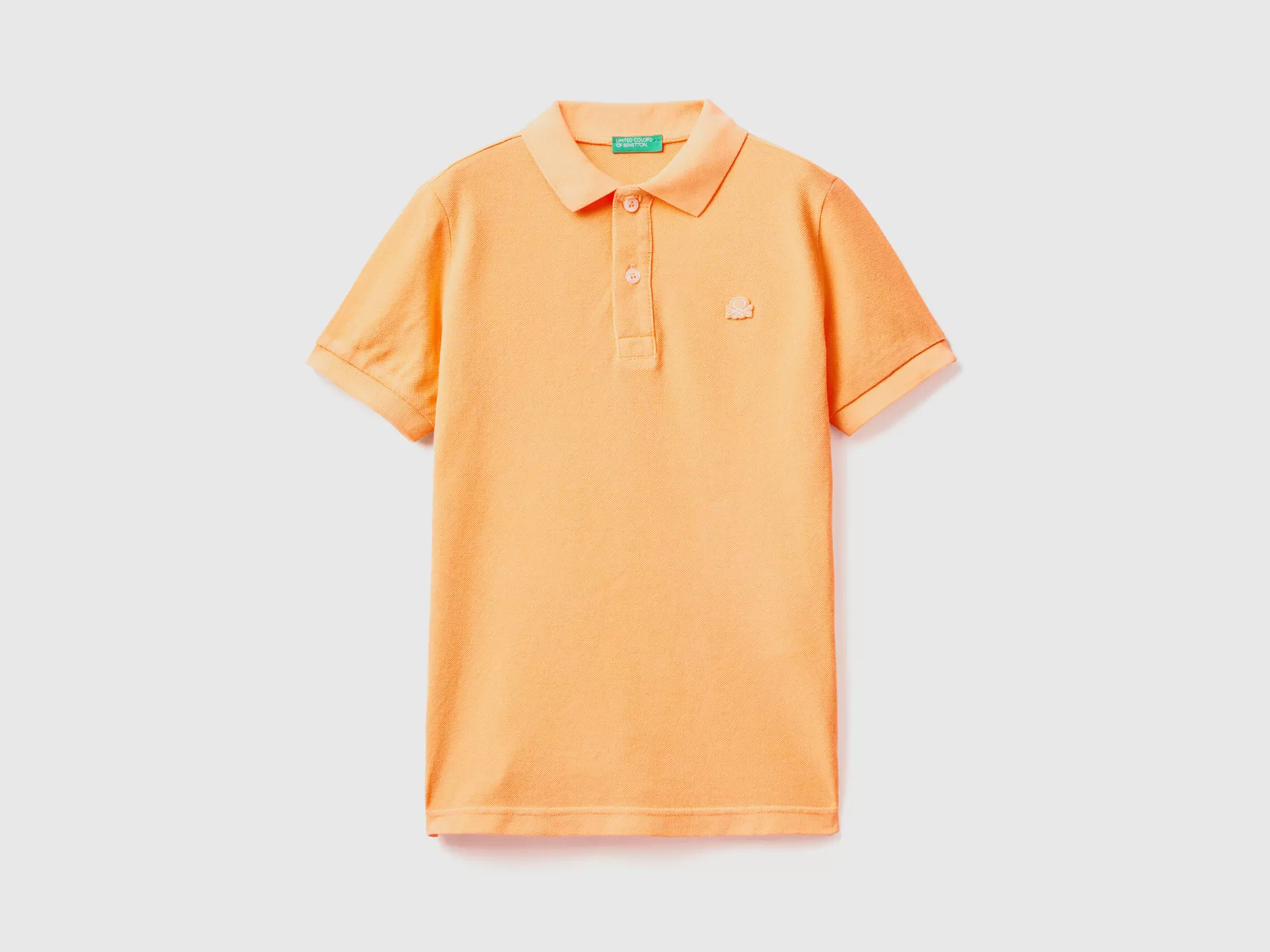 Benetton Polo Fluor De Algodón Organico-Niños Polos