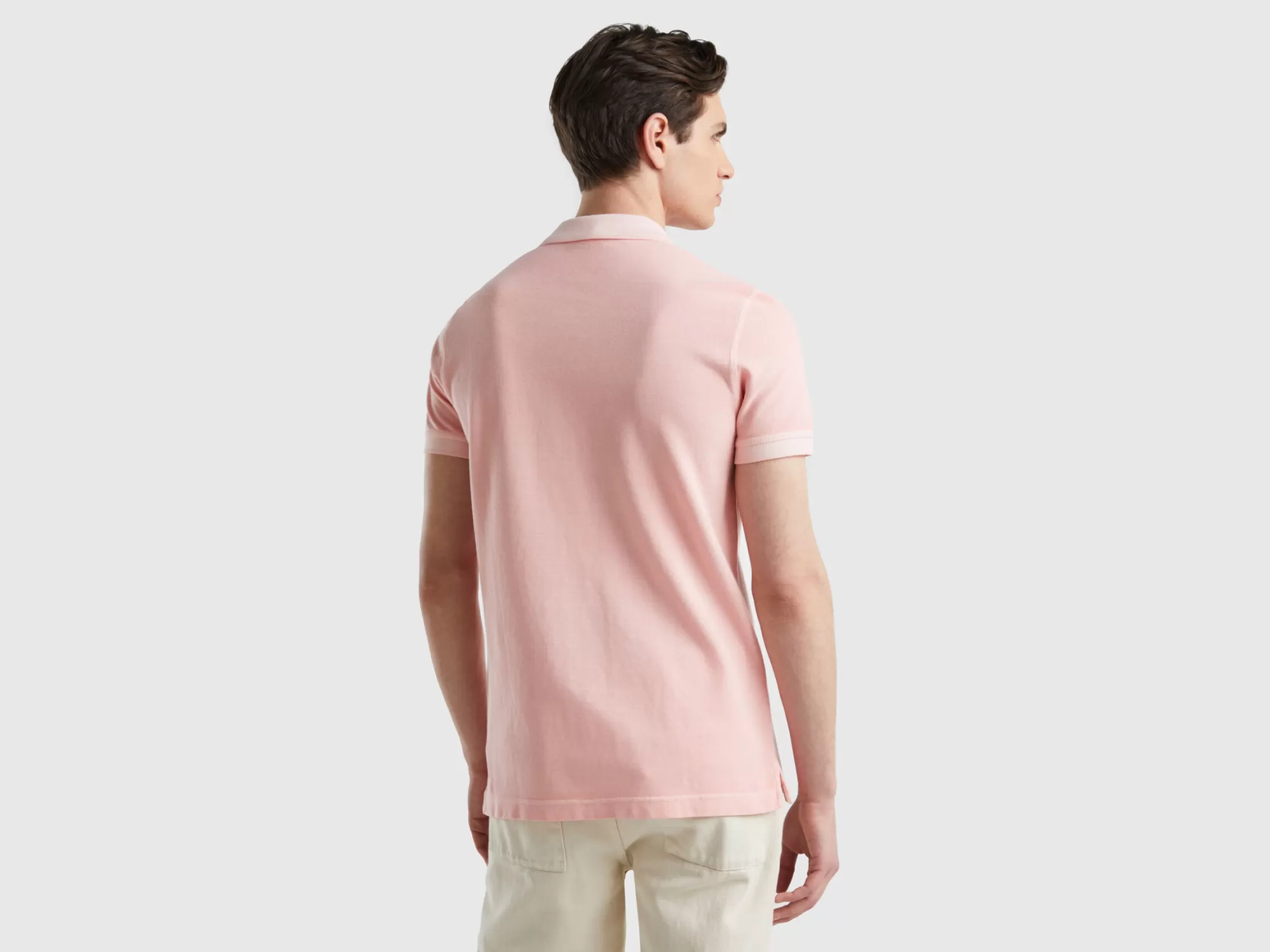 Benetton Polo Regular Fit De 100 % Algodón Organico-Hombre Polos