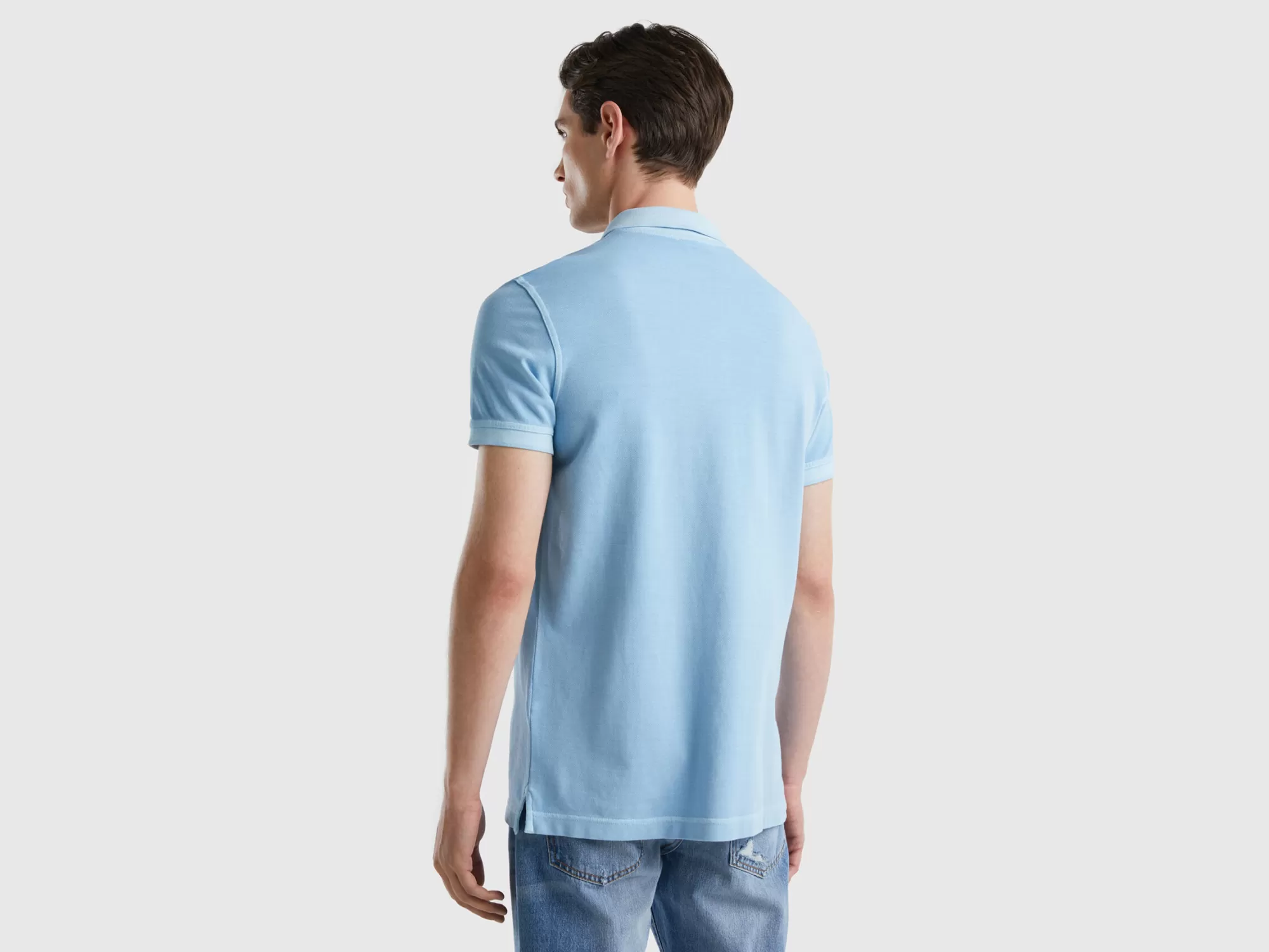 Benetton Polo Regular Fit De 100 % Algodón Organico-Hombre Polos