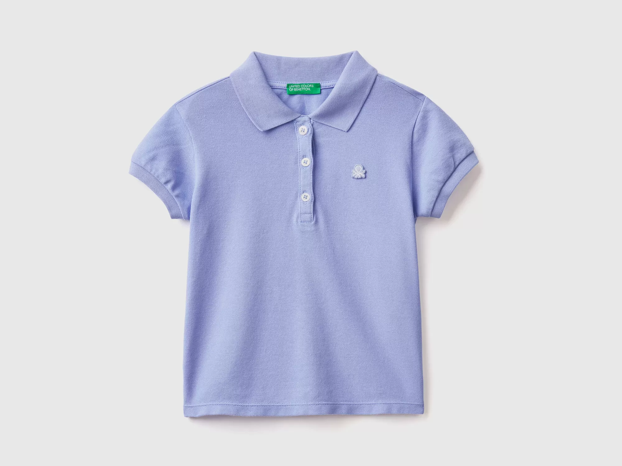 Benetton Polo Regular Fit De Algodón Organico-Niños Camisetas Y Camisas