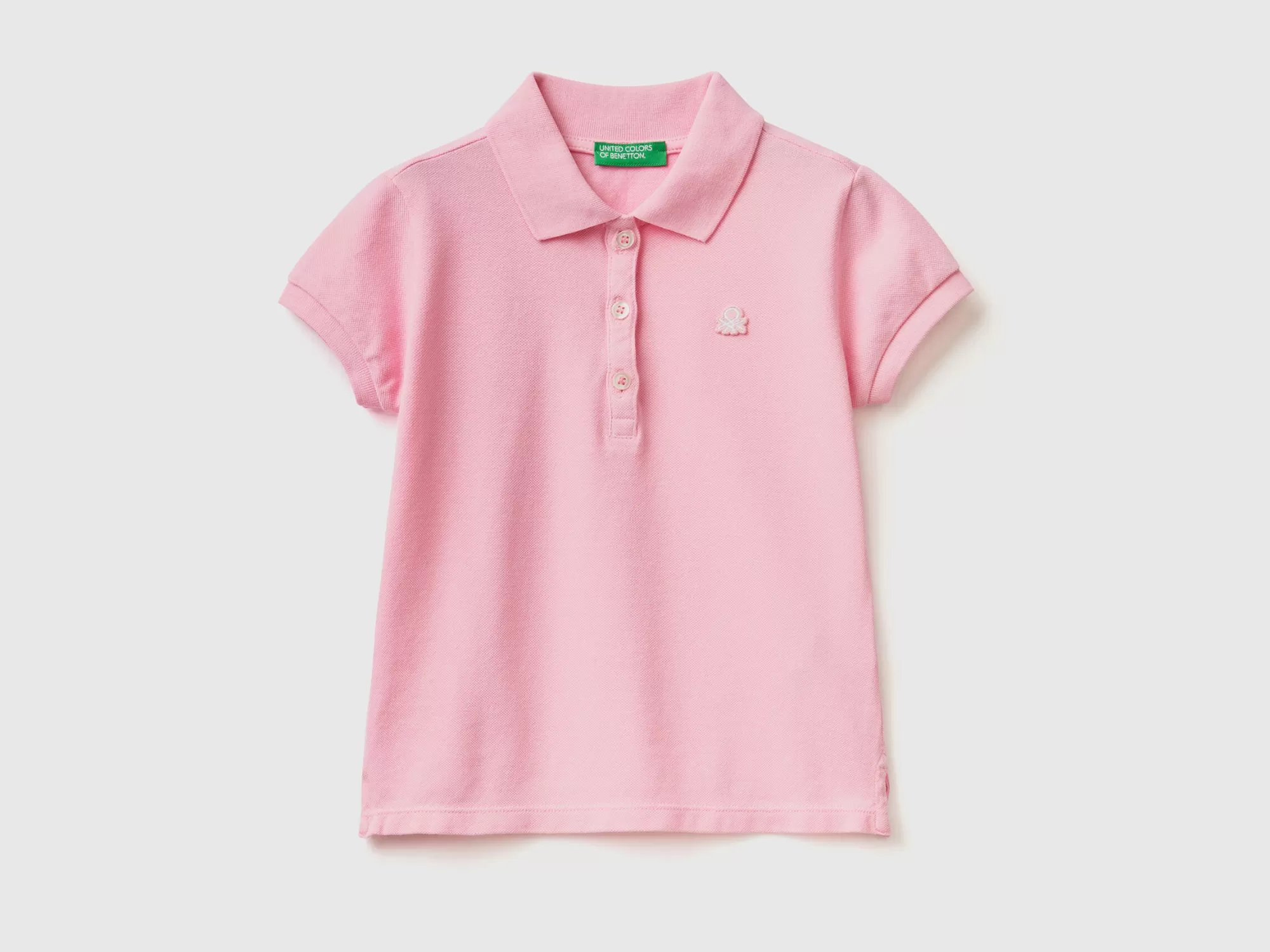 Benetton Polo Regular Fit De Algodón Organico-Niños Camisetas Y Camisas