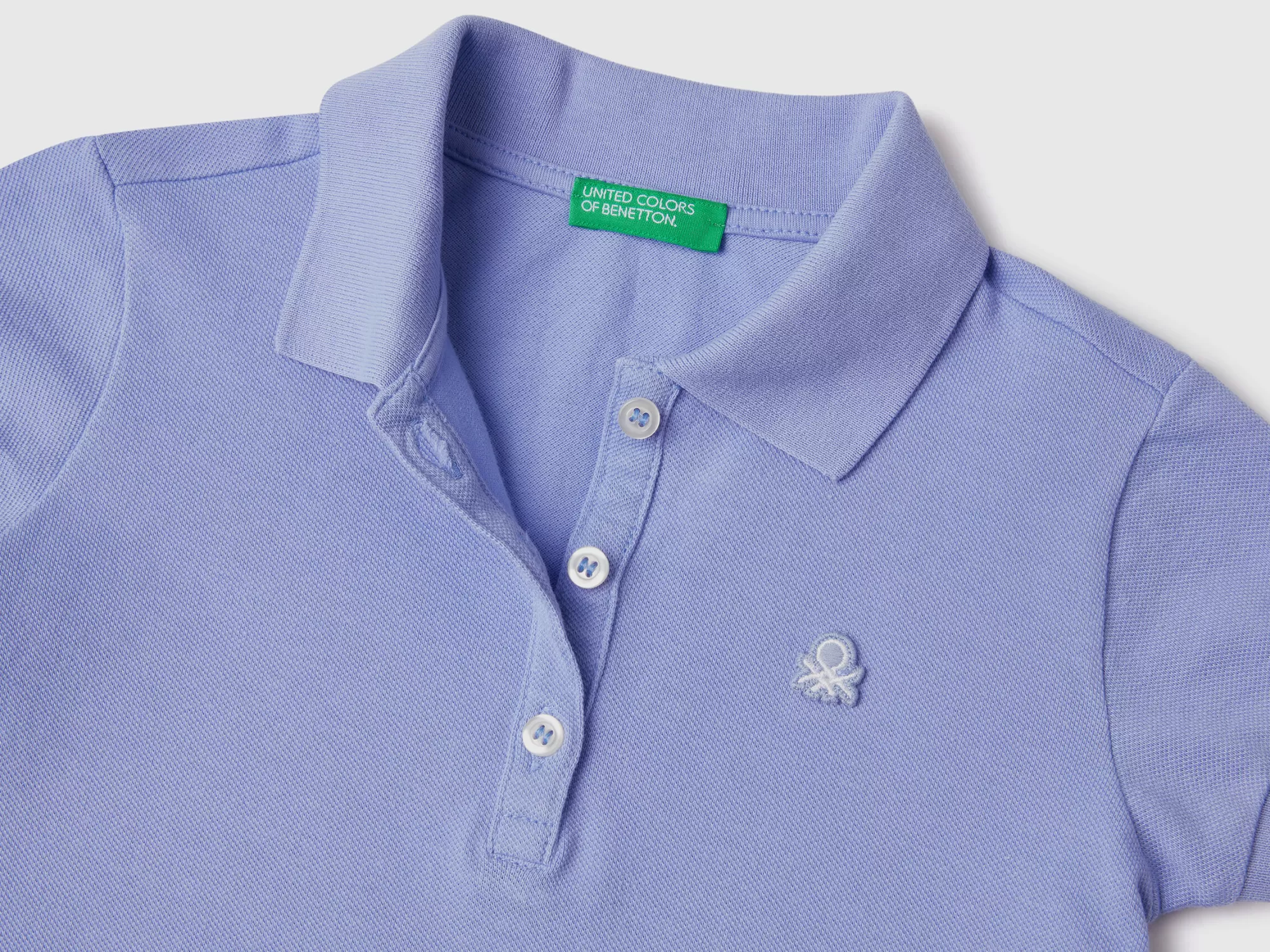 Benetton Polo Regular Fit De Algodón Organico-Niños Camisetas Y Camisas