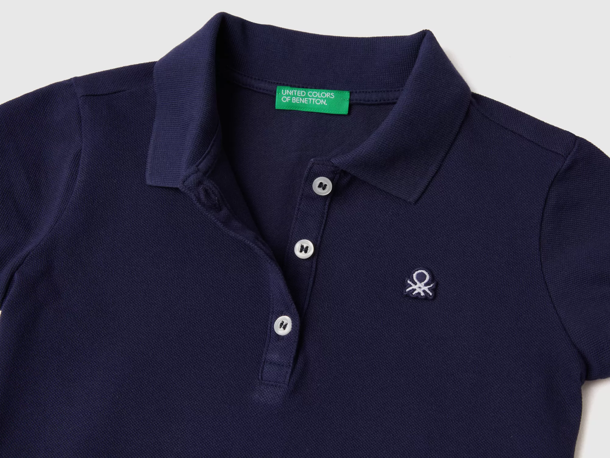 Benetton Polo Regular Fit De Algodón Organico-Niños Camisetas Y Camisas