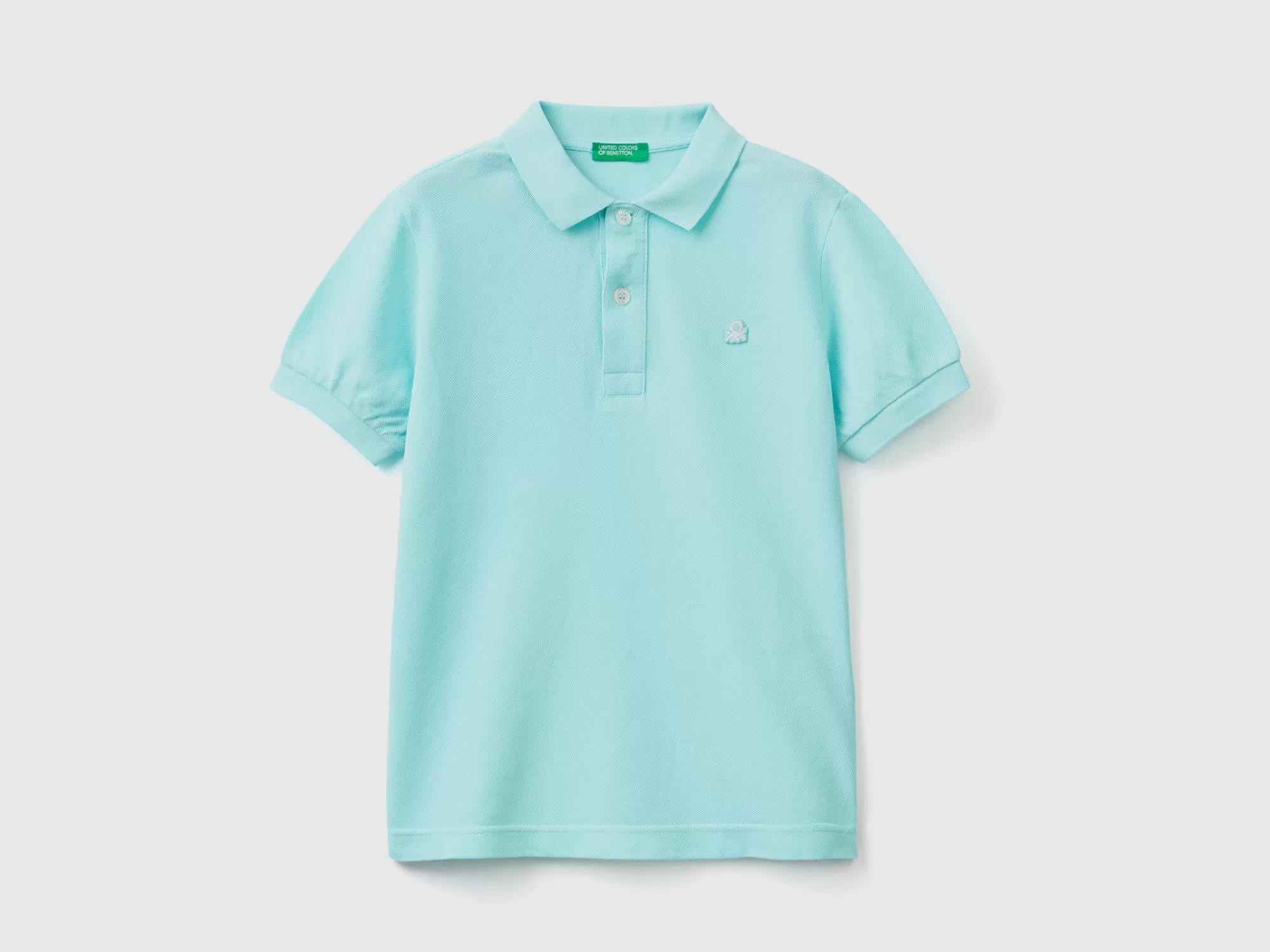 Benetton Polo Slim Fit De 100 % Algodón Organico-Niños Polos