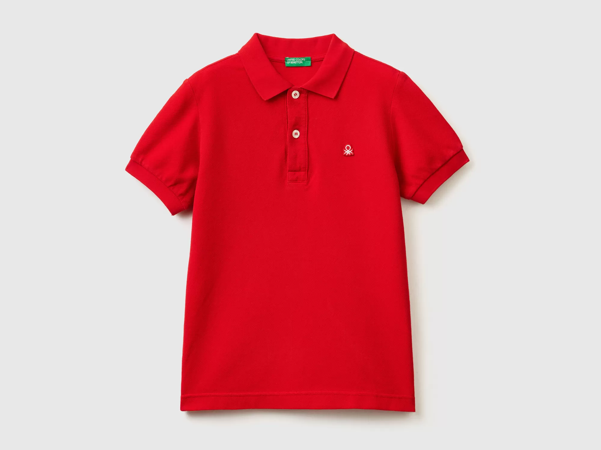 Benetton Polo Slim Fit De 100 % Algodón Organico-Niños Polos