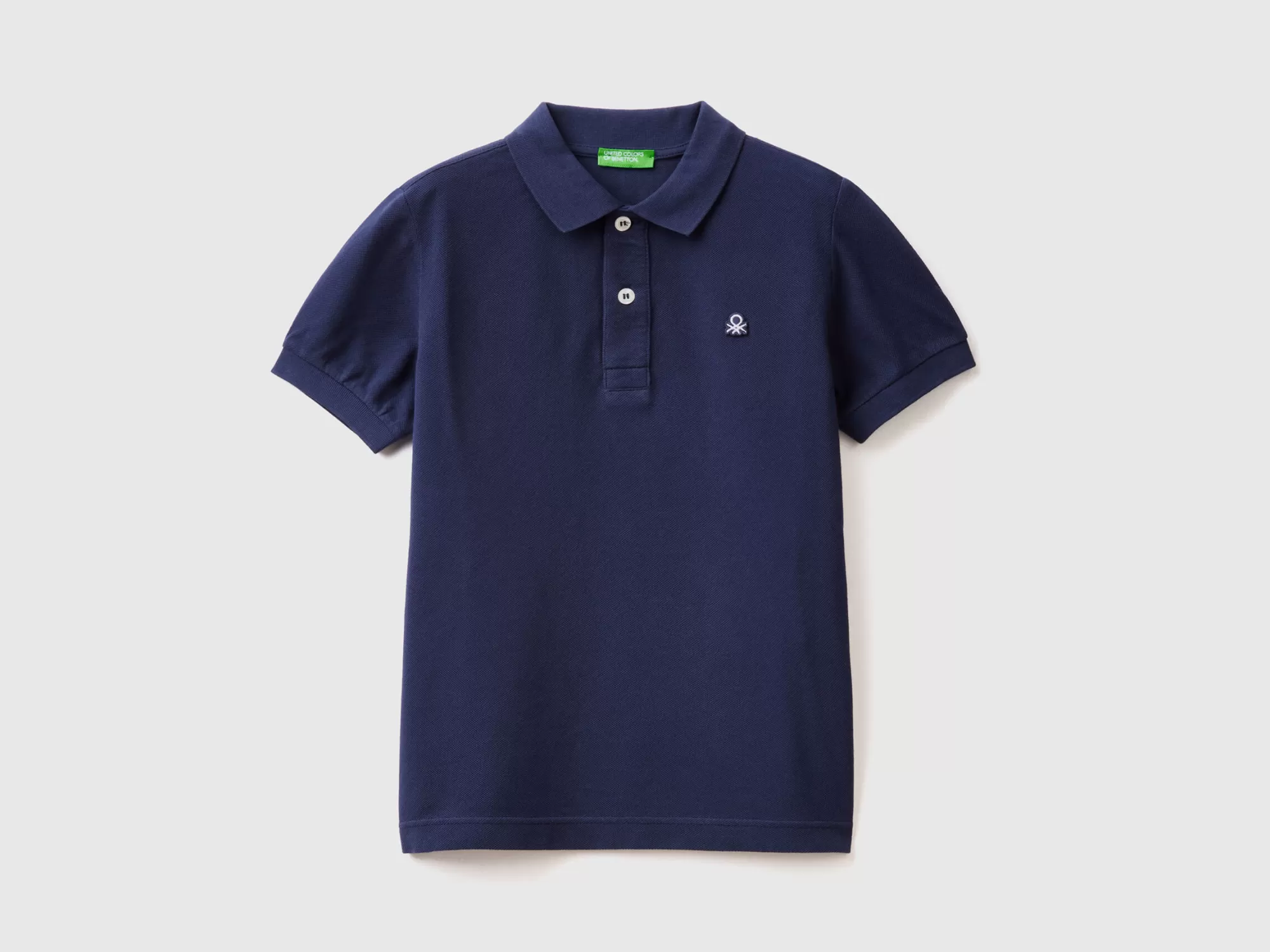 Benetton Polo Slim Fit De 100 % Algodón Organico-Niños Polos