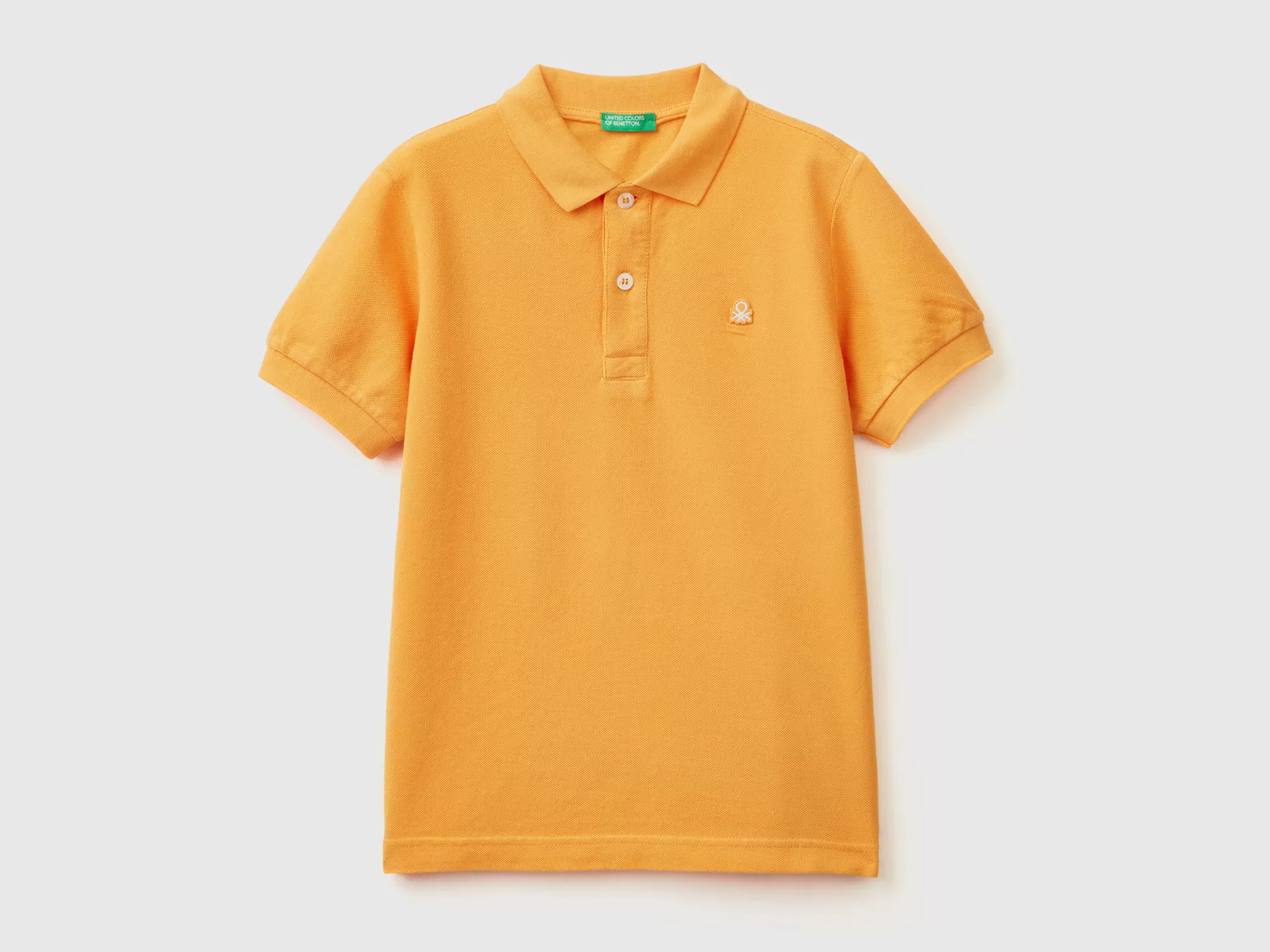 Benetton Polo Slim Fit De 100 % Algodón Organico-Niños Polos