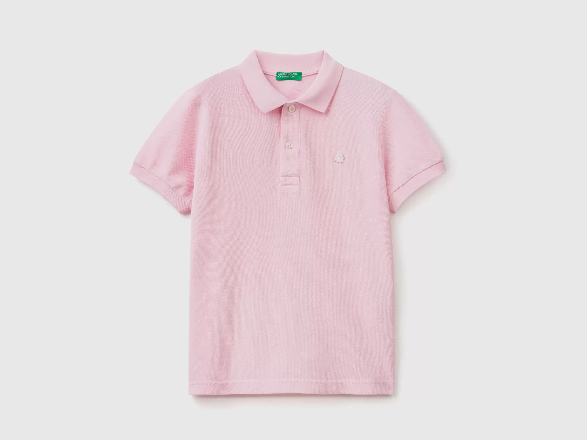 Benetton Polo Slim Fit De 100 % Algodón Organico-Niños Polos