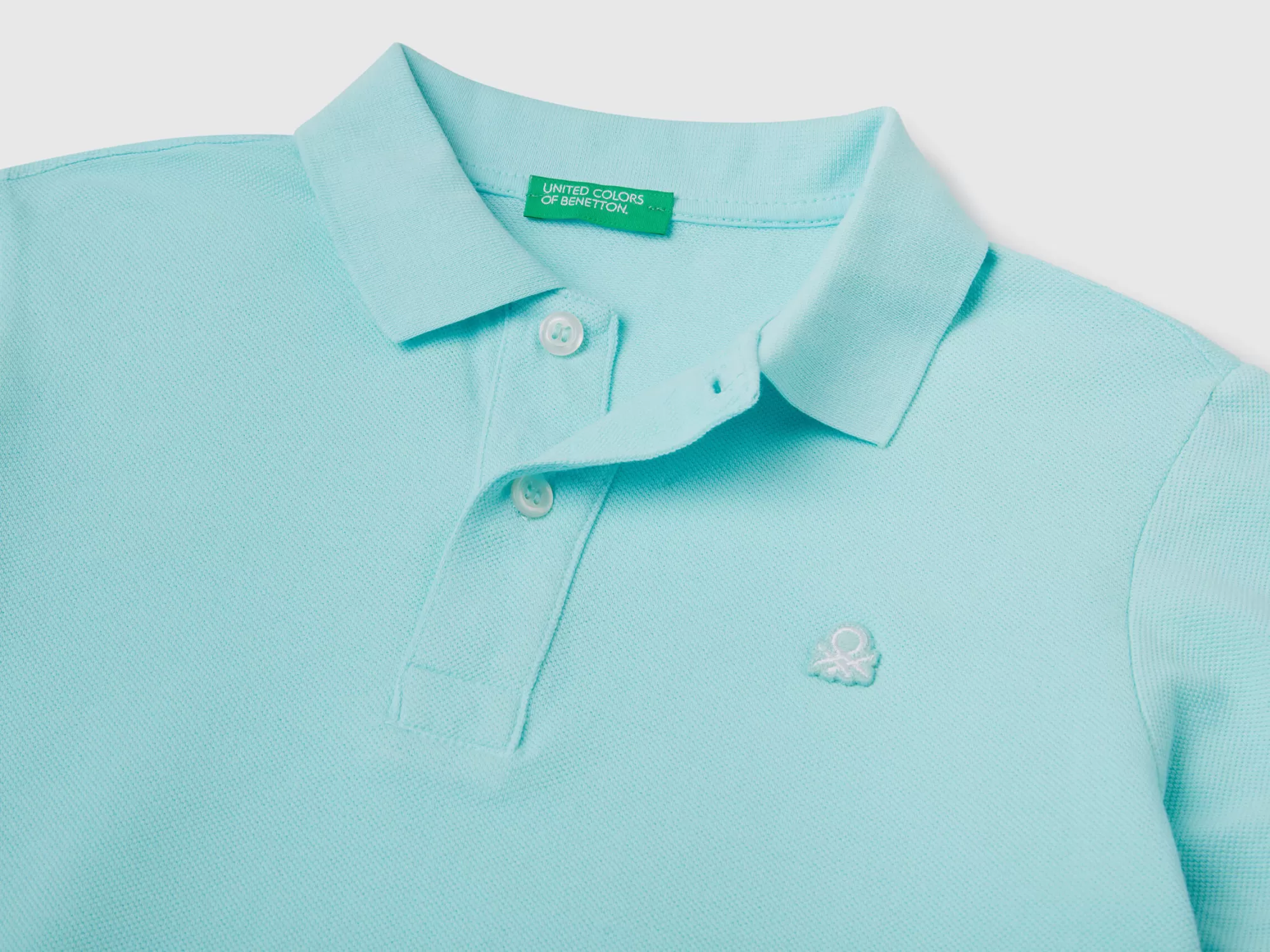 Benetton Polo Slim Fit De 100 % Algodón Organico-Niños Polos