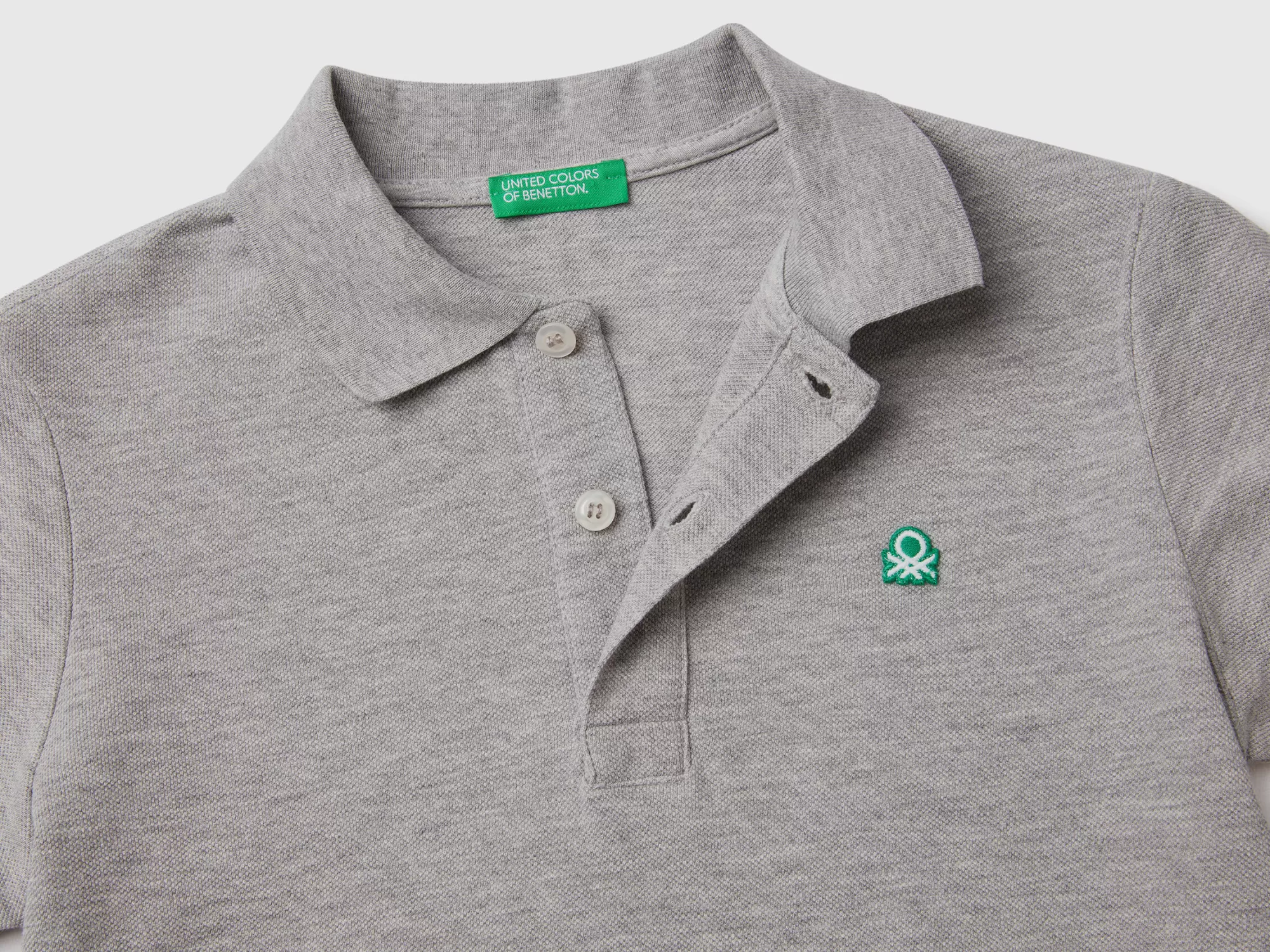 Benetton Polo Slim Fit De 100 % Algodón Organico-Niños Polos