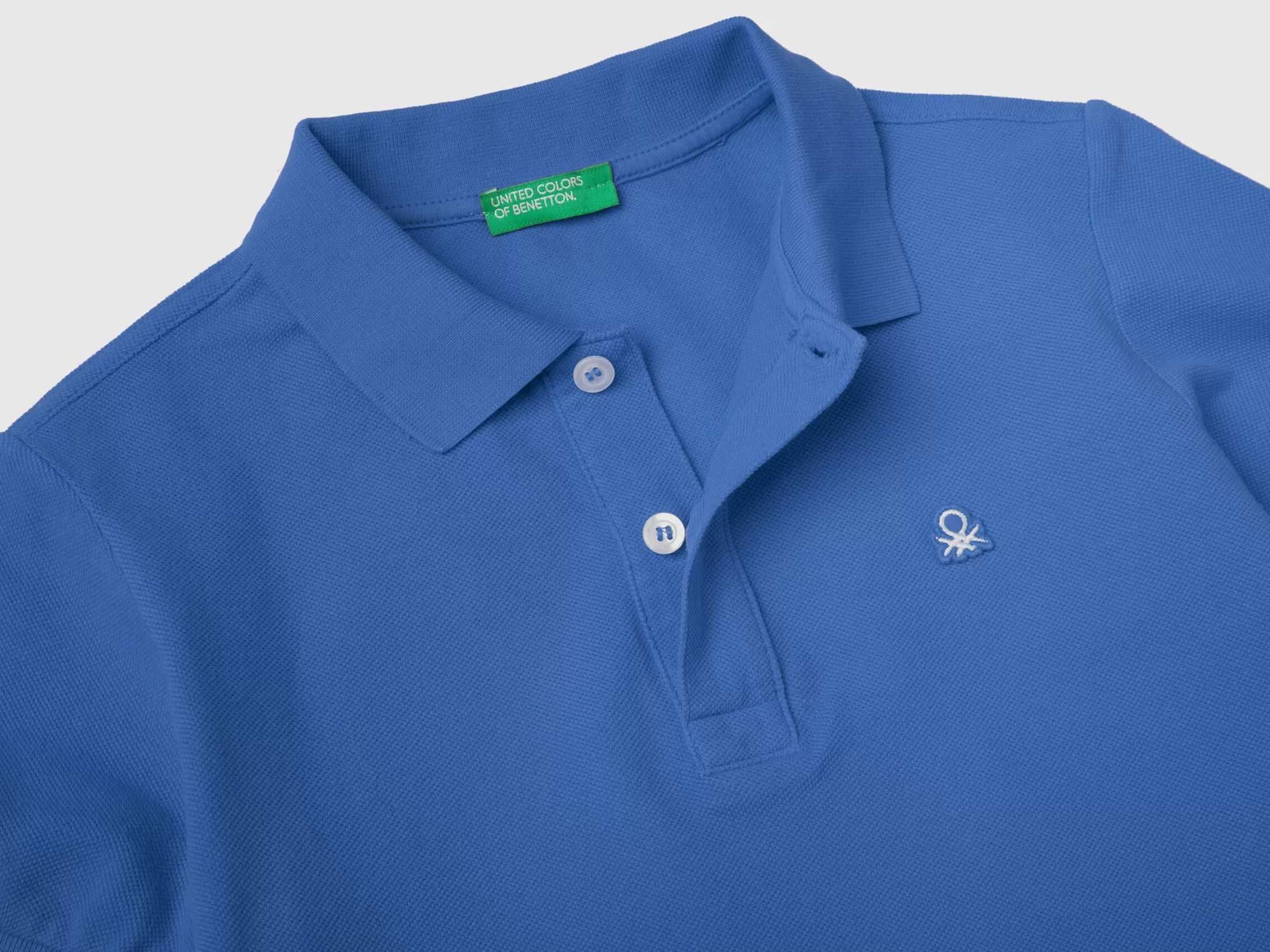 Benetton Polo Slim Fit De 100 % Algodón Organico-Niños Polos