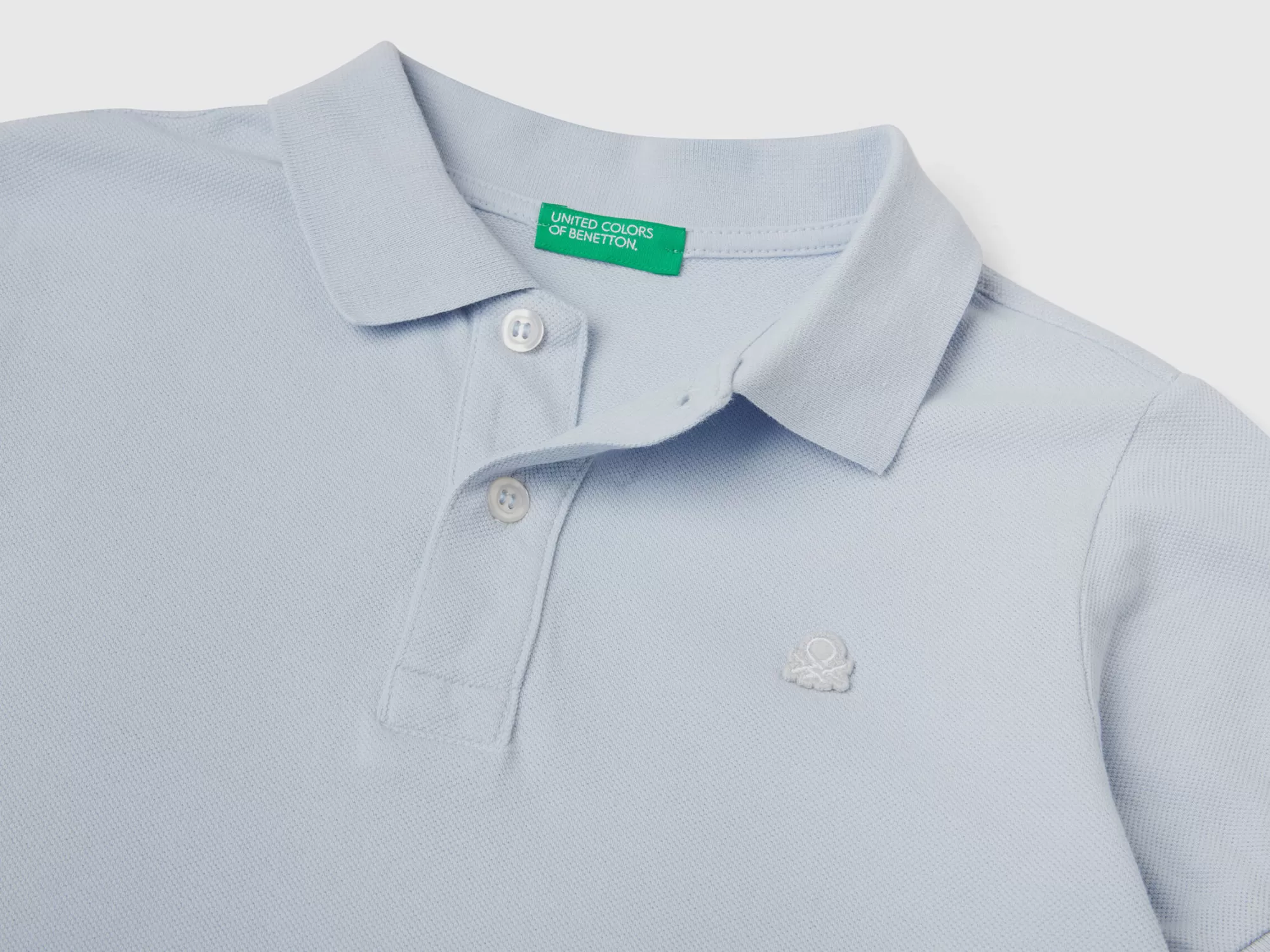 Benetton Polo Slim Fit De 100 % Algodón Organico-Niños Polos