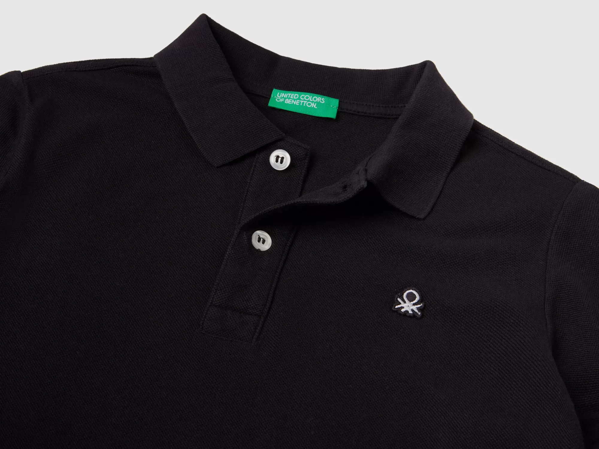 Benetton Polo Slim Fit De 100 % Algodón Organico-Niños Polos